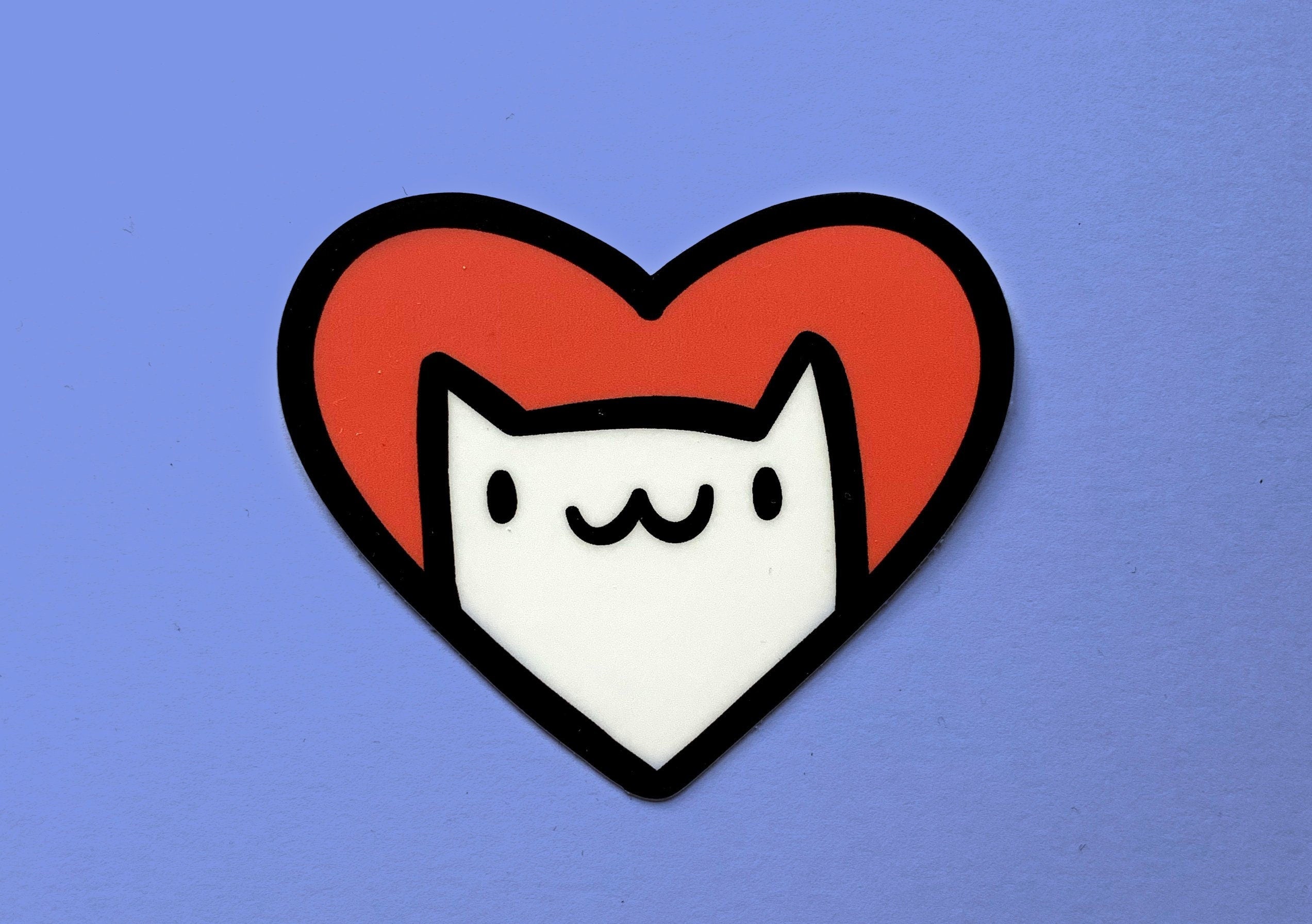 Cat Heart Sticker