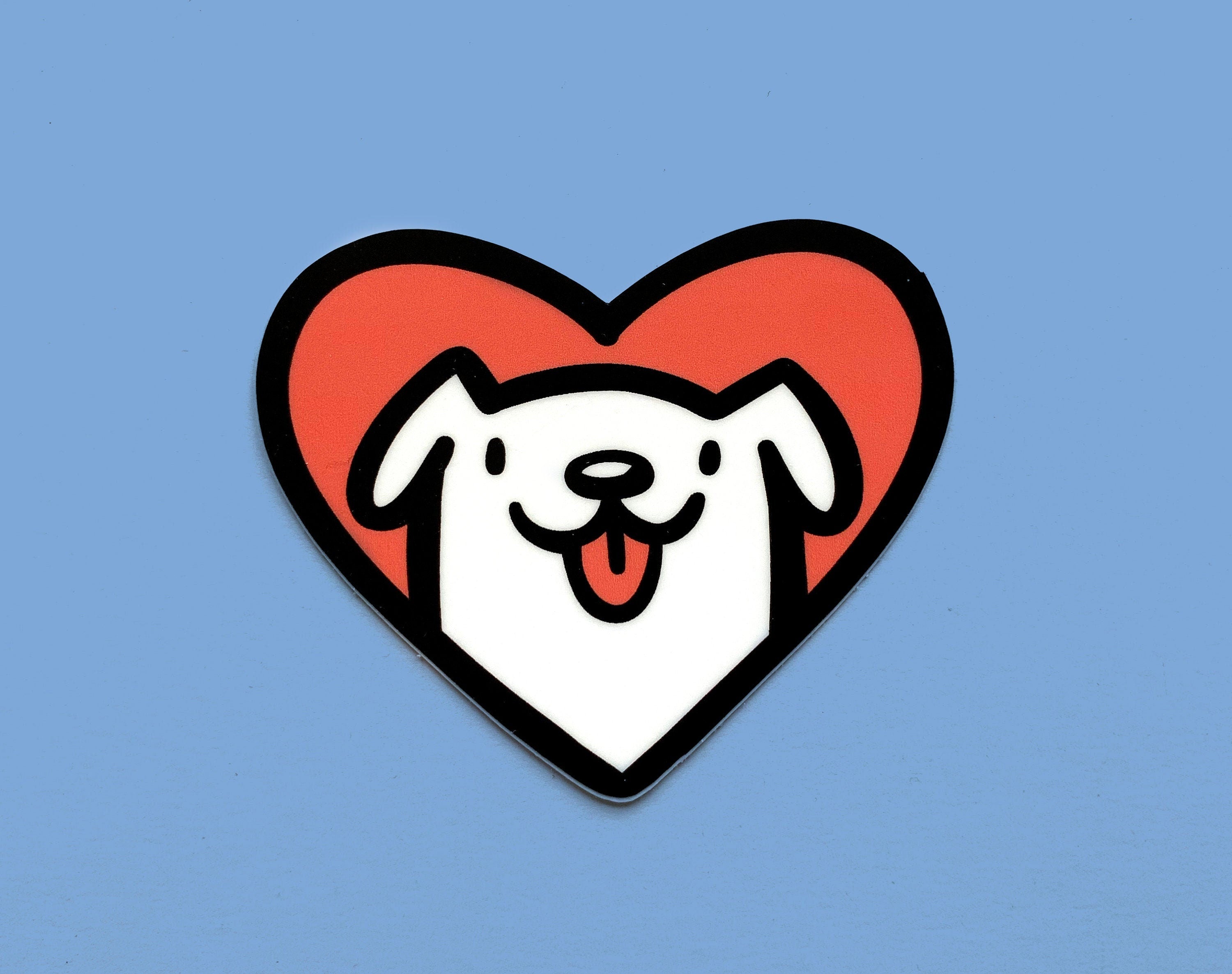 Dog Heart Sticker