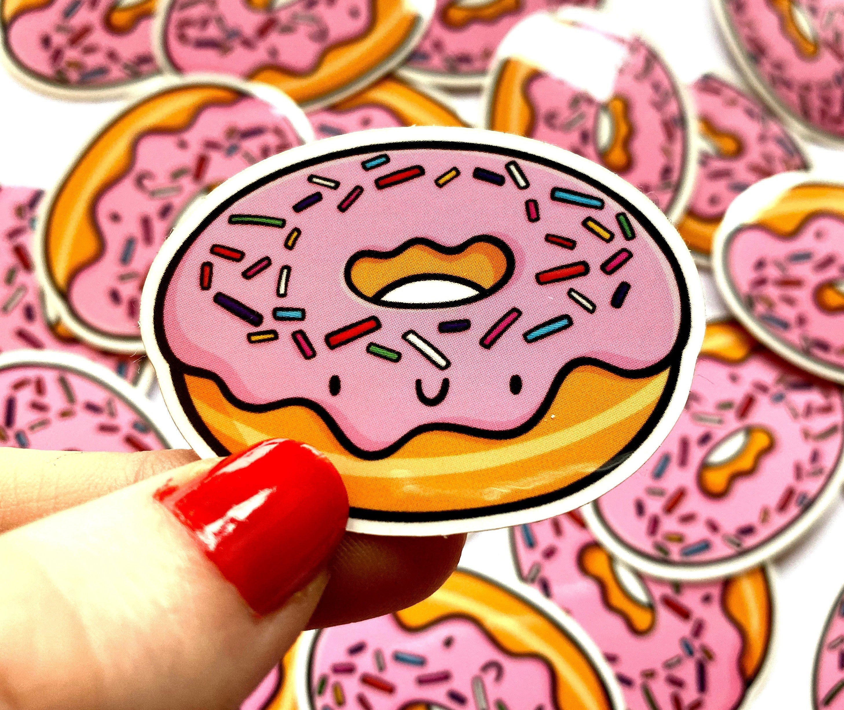 Pink Donut Mini Sticker
