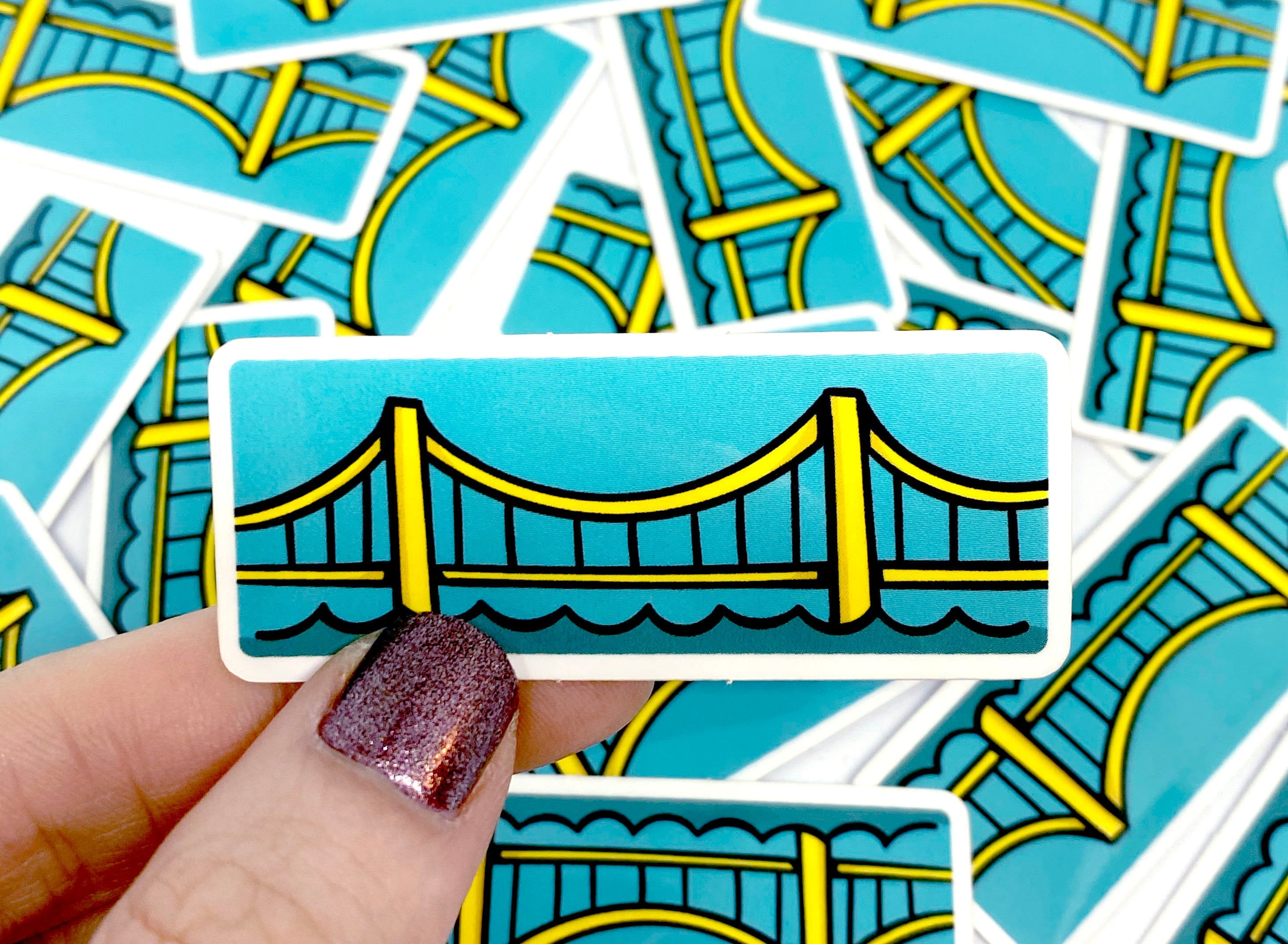Pittsburgh Bridge Mini Sticker