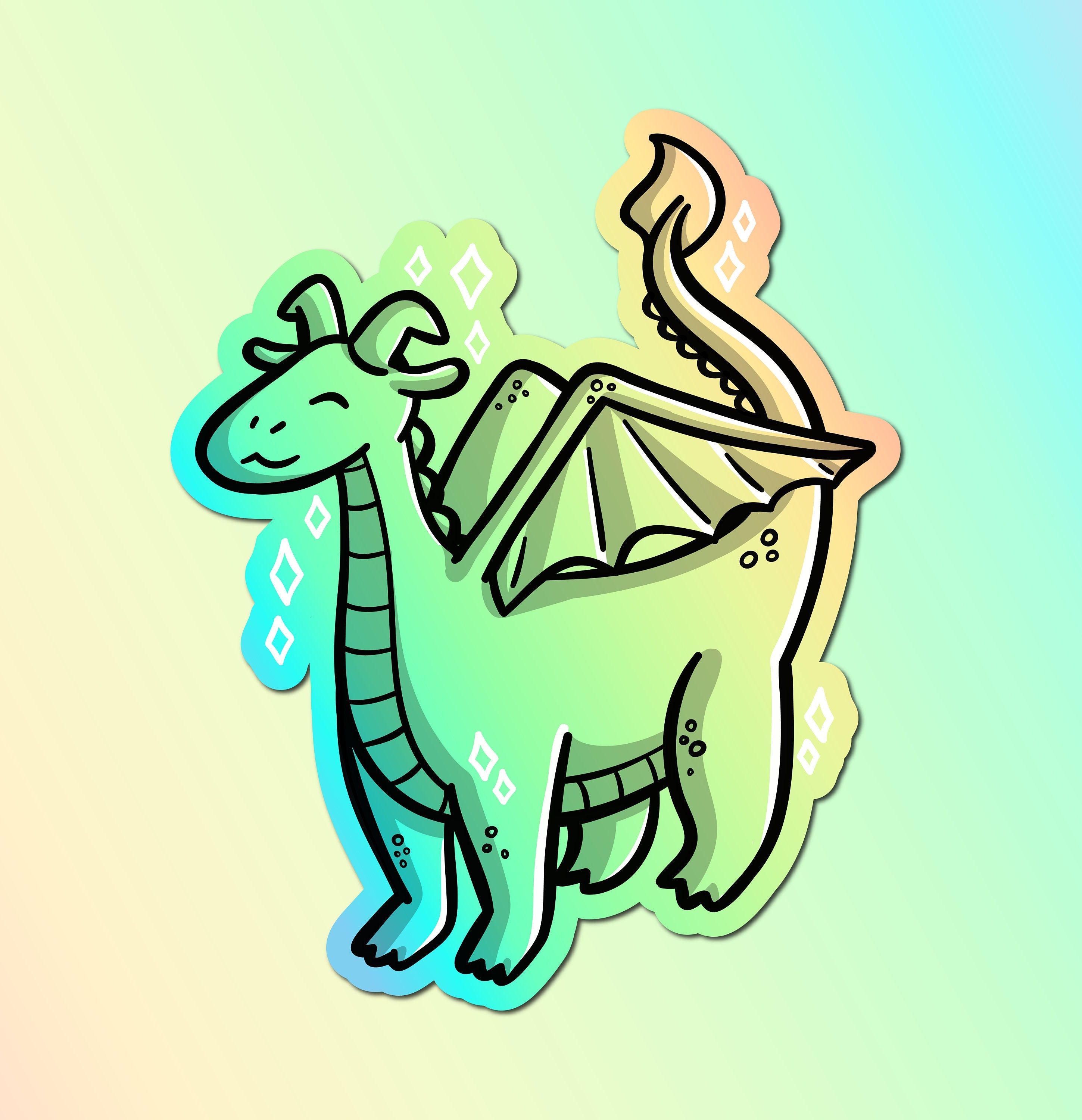 Rainbow Dragon Sticker