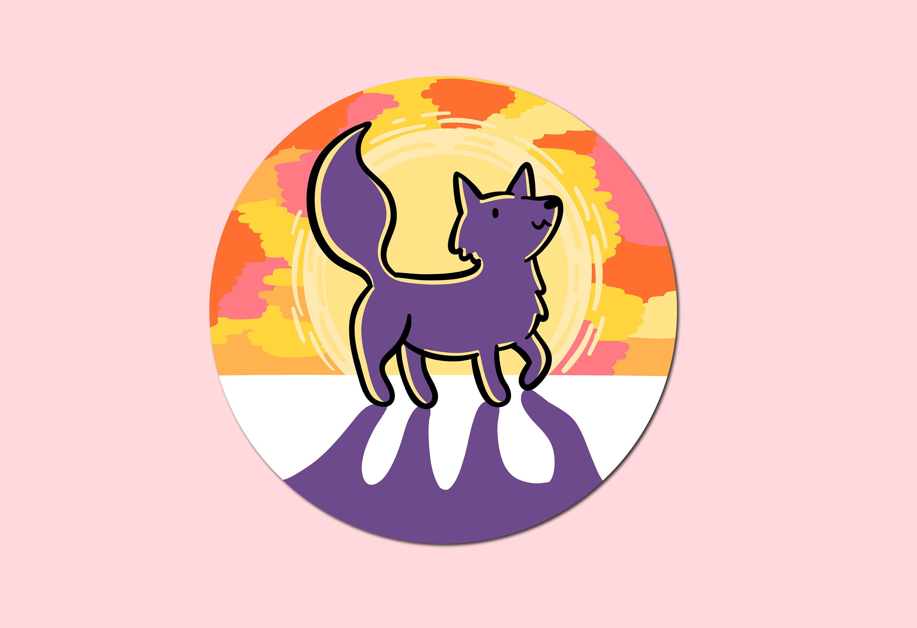 Shadow Fox Sticker