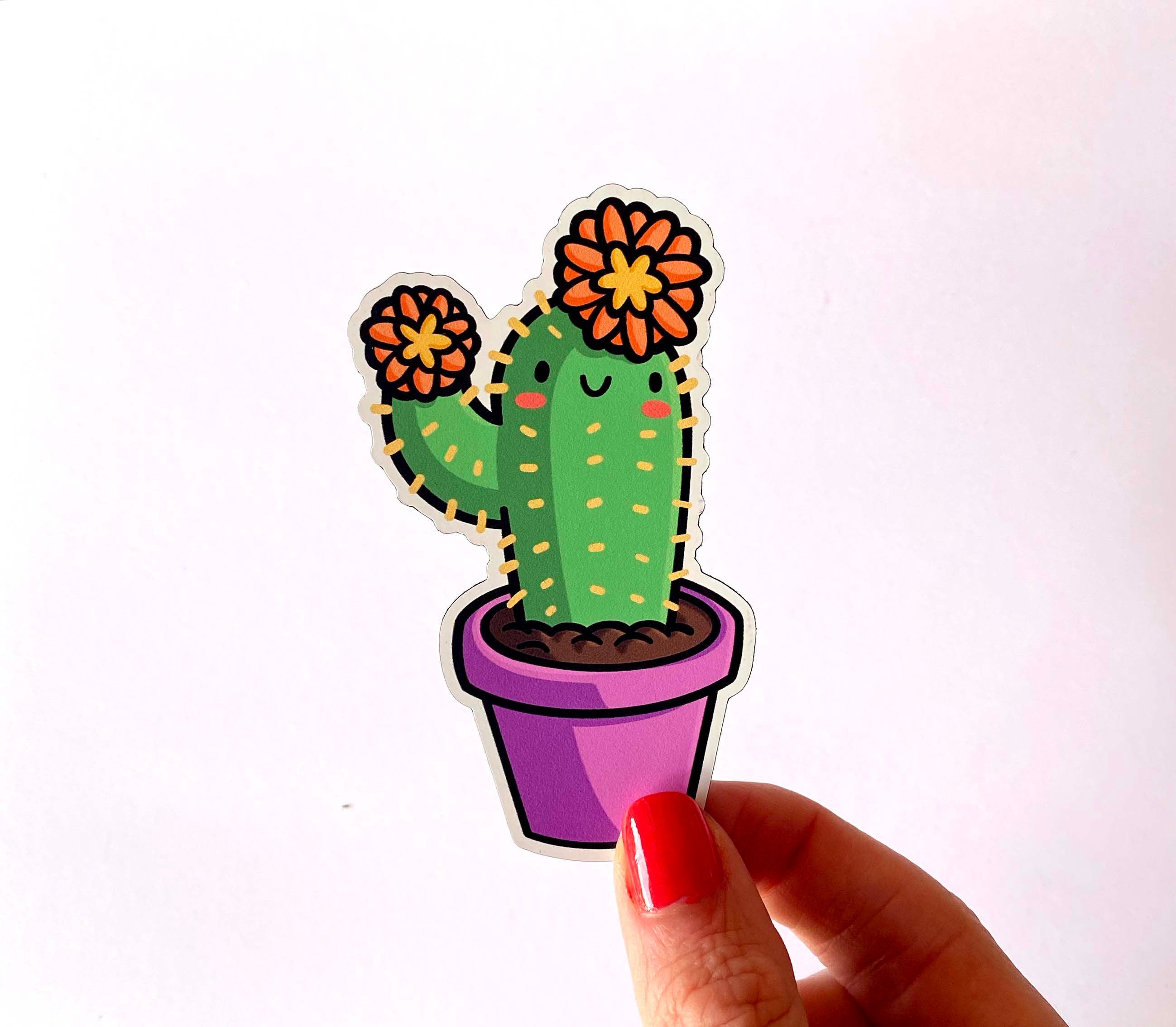 Flowering Cactus Magnet
