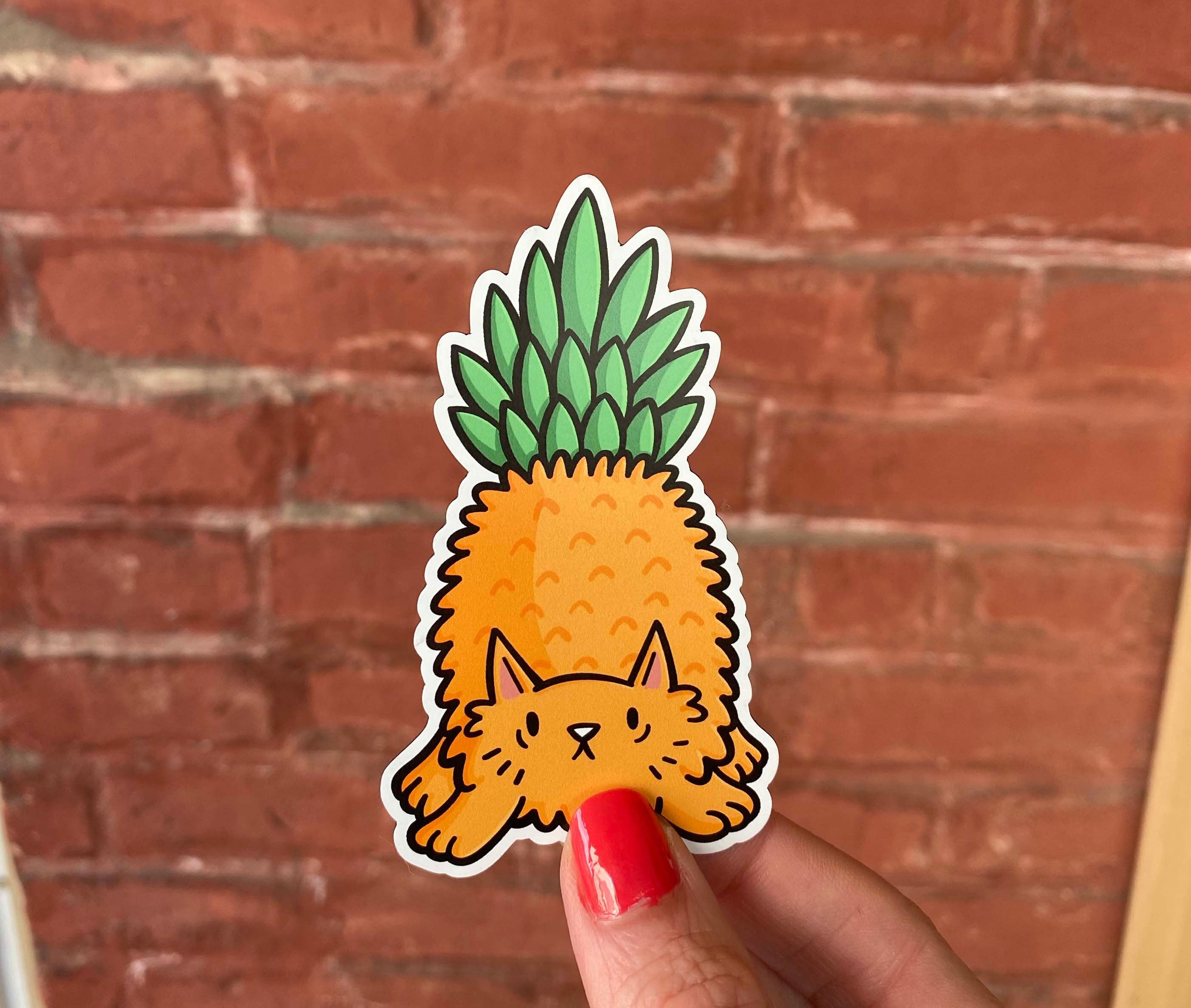 Pineapple Cat Magnet