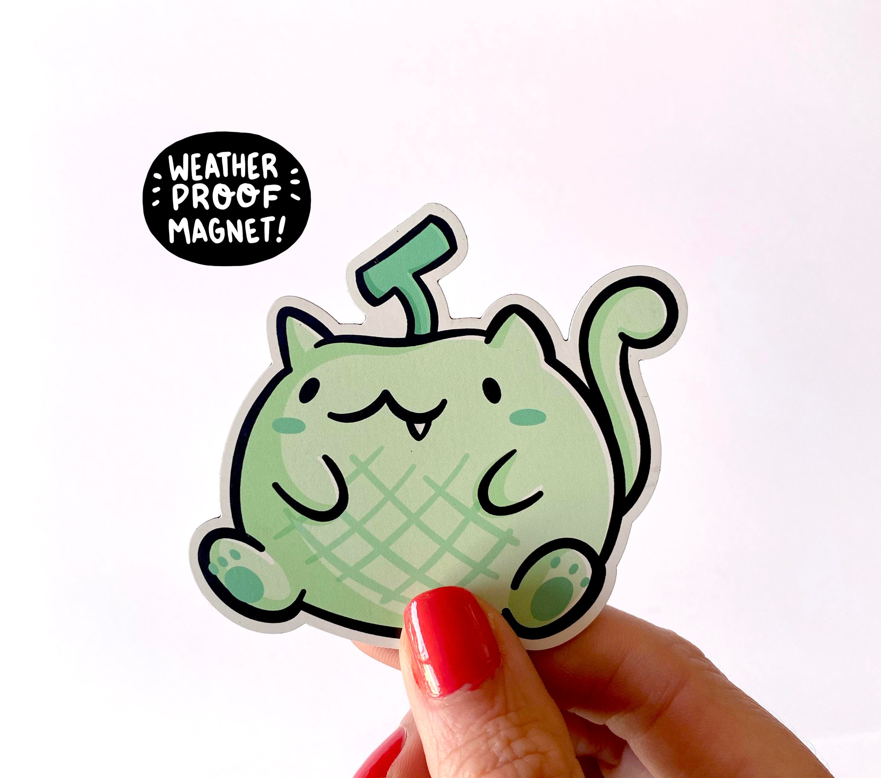 Melon Cat Magnet