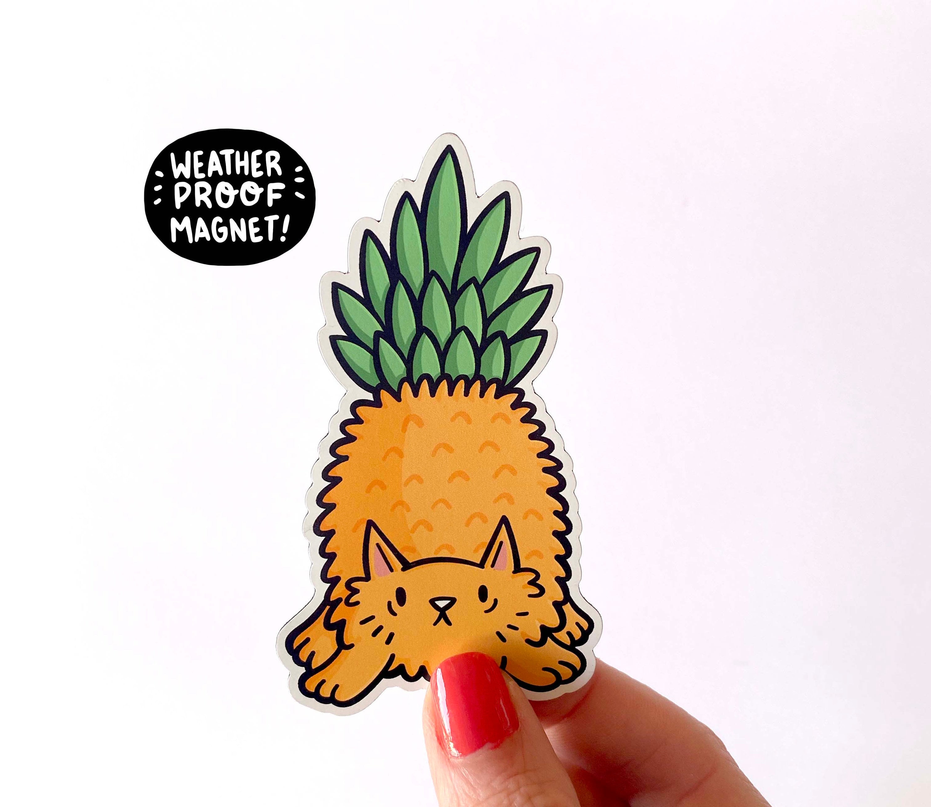 Pineapple Cat Magnet