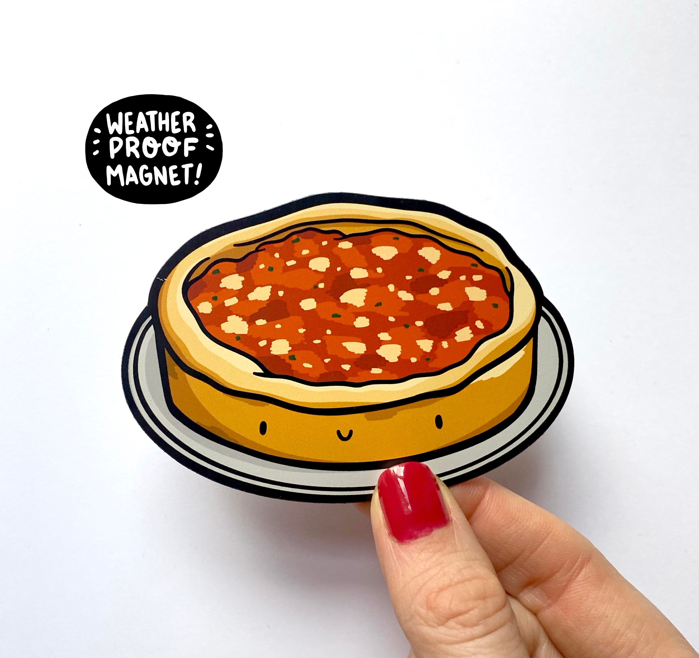 Chicago Deep Dish Pizza Magnet