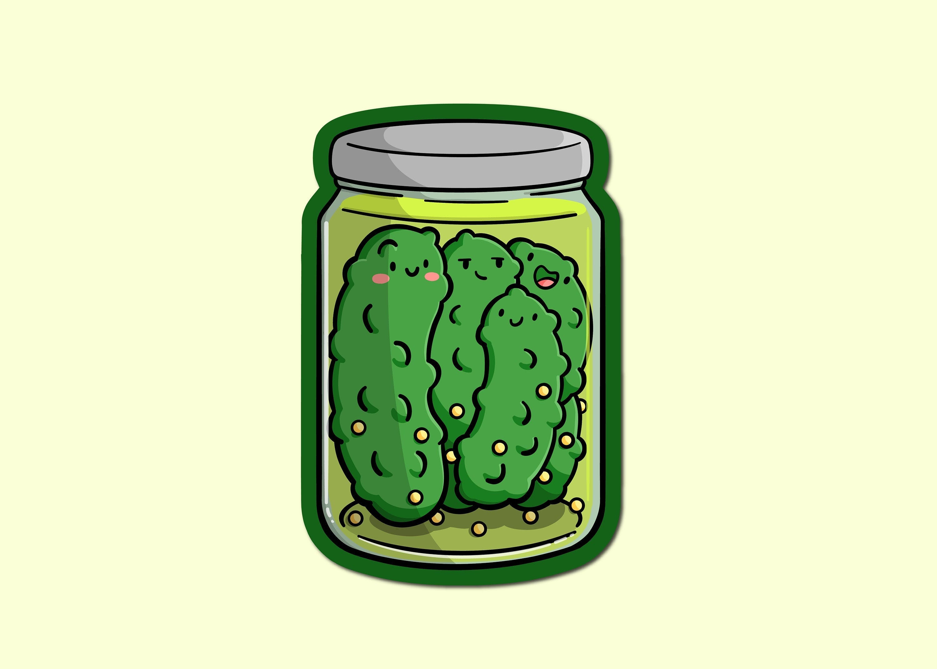 Jar of Pickles Sticker
