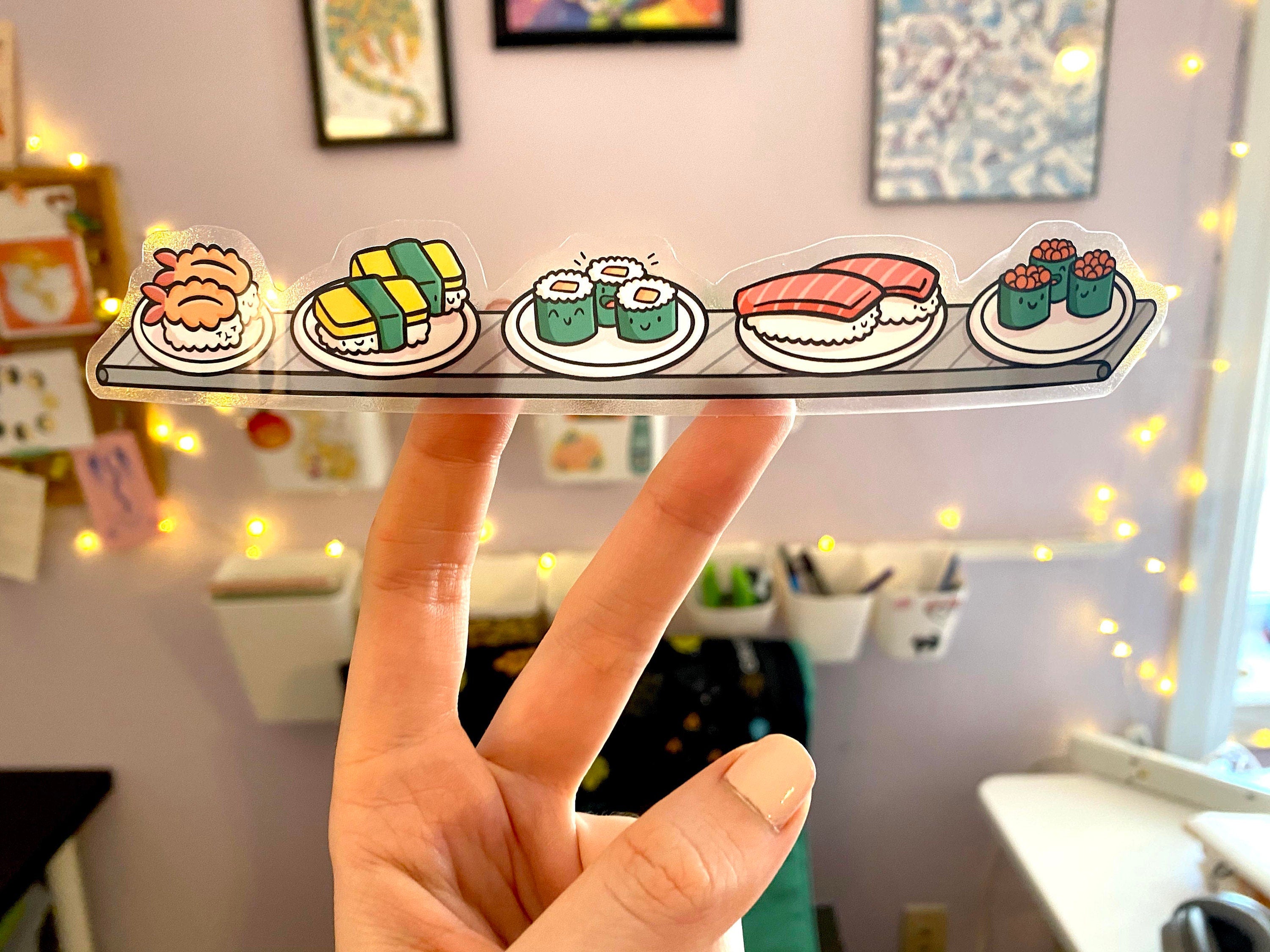 Conveyor Belt Sushi Clear Sticker