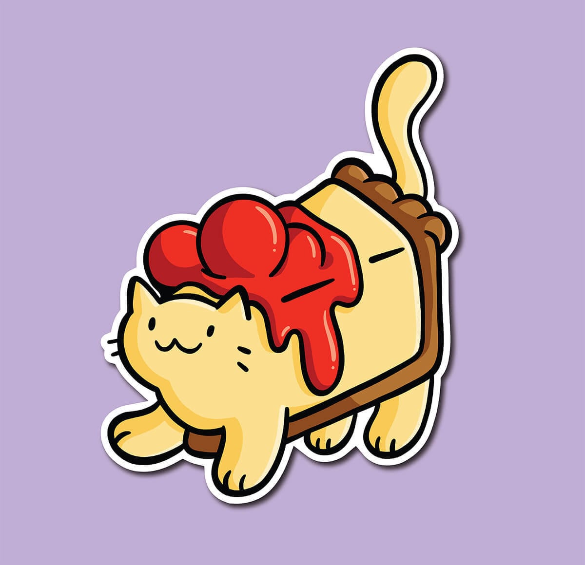 Cheesecake Cat Sticker