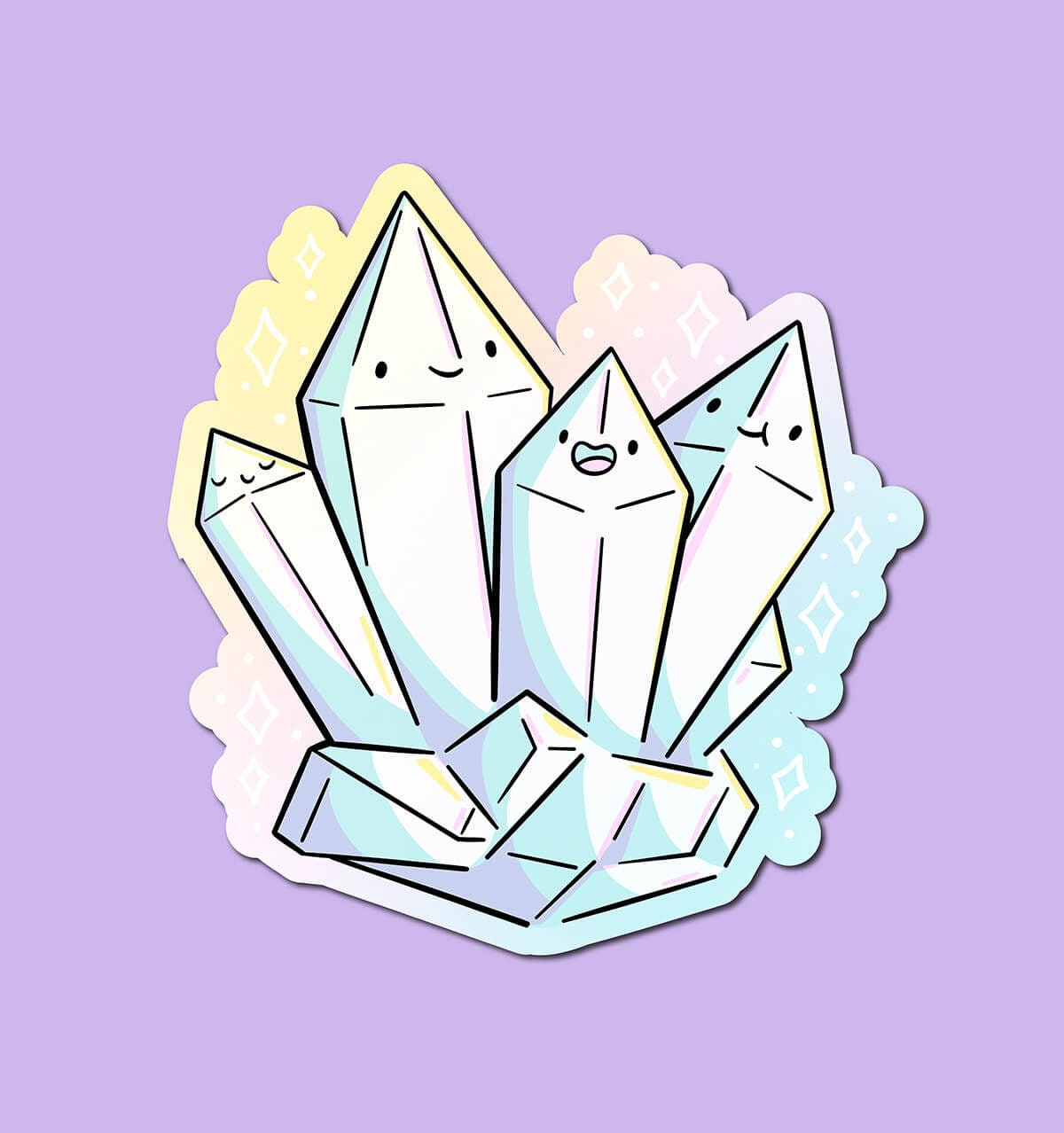 Crystals Sticker
