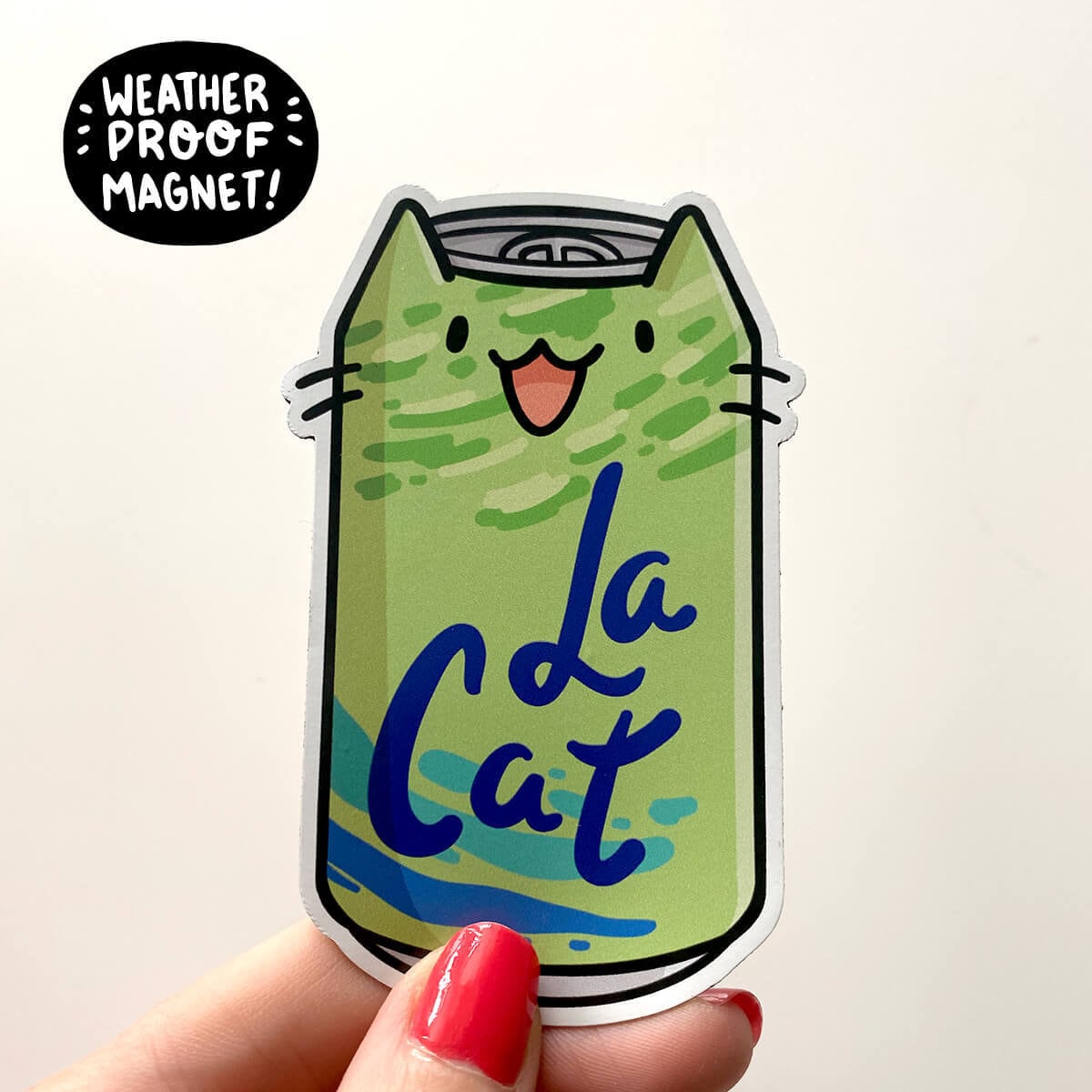 Lime La Cat Magnet