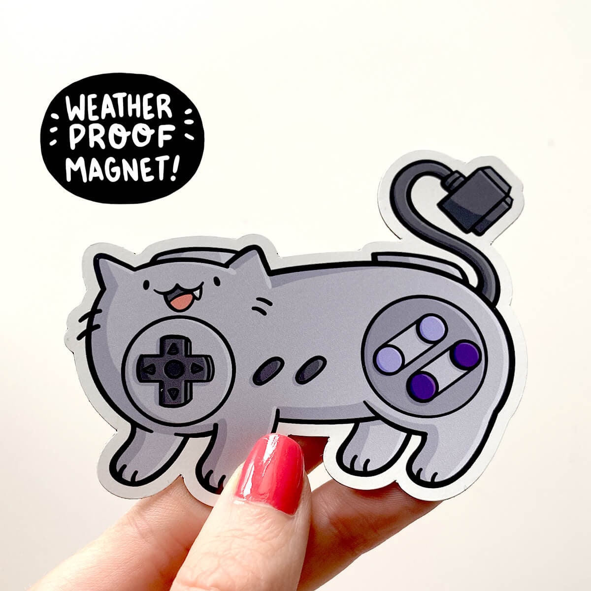 Super Video Game Cat Magnet