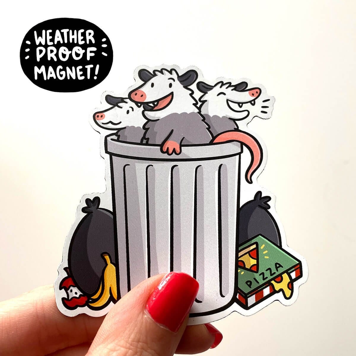 Trashy Opossums Magnet