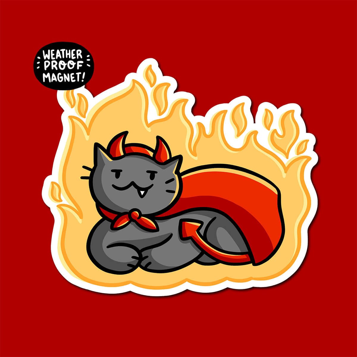 Devil Kitty Magnet