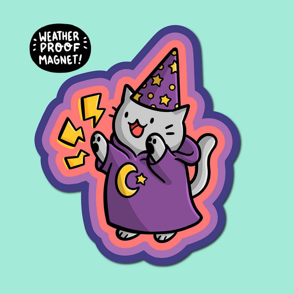 Wizard Kitty Magnet