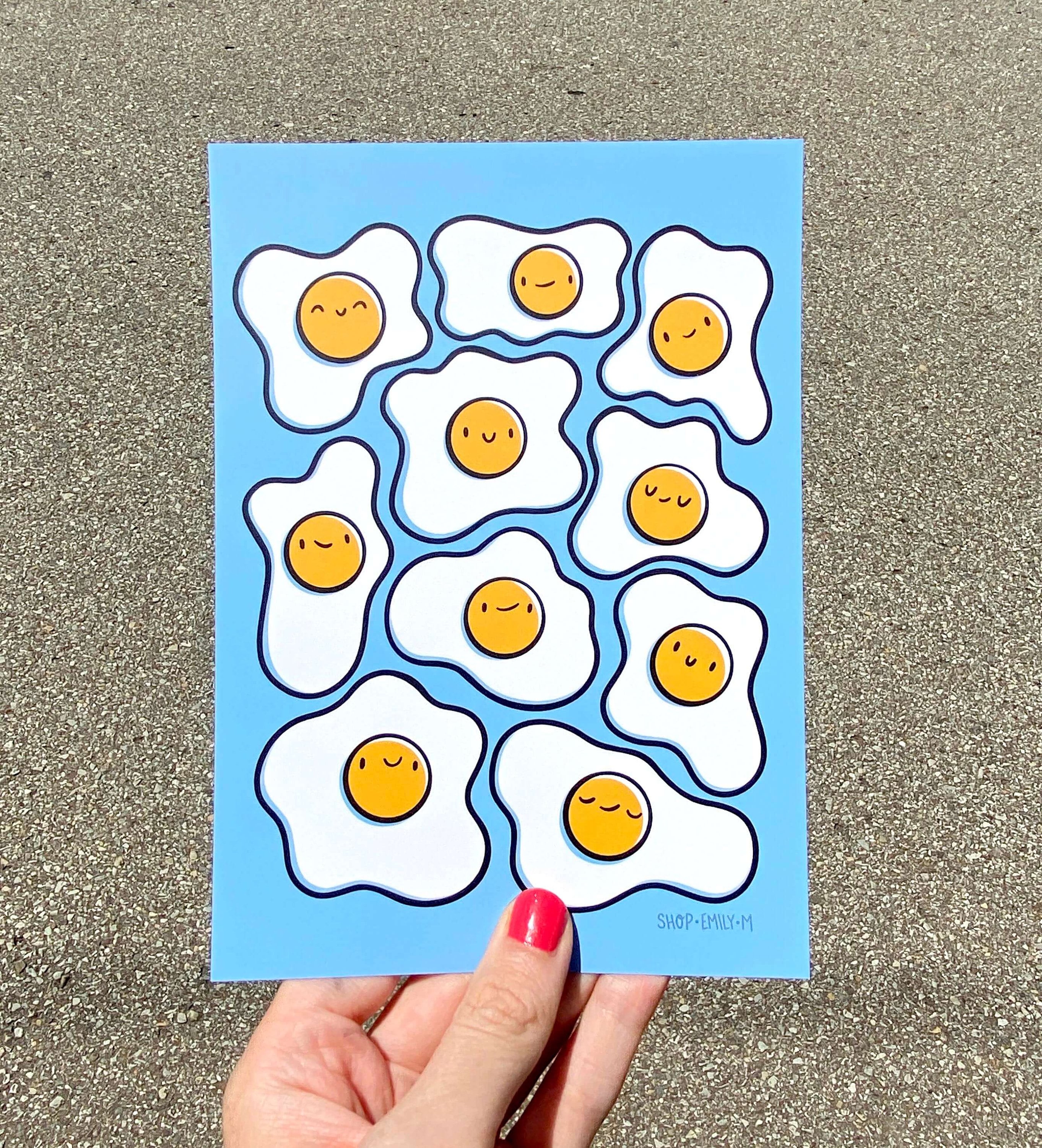 Sunny side Up Eggs Print