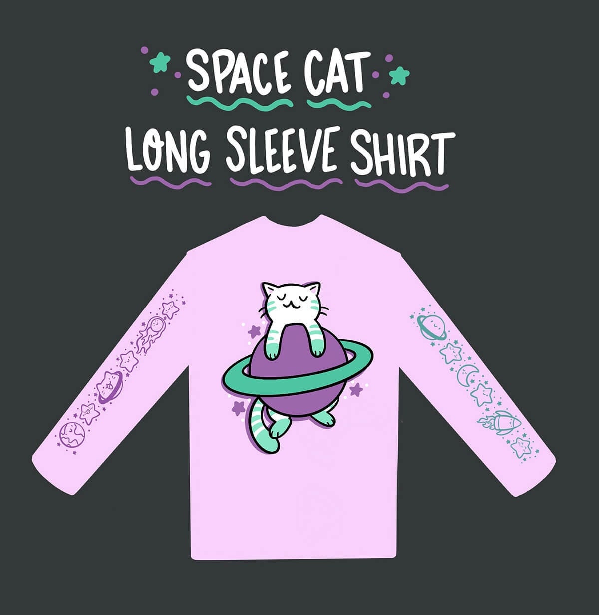 *SECONDS* Space Cat Long Sleeve Shirt