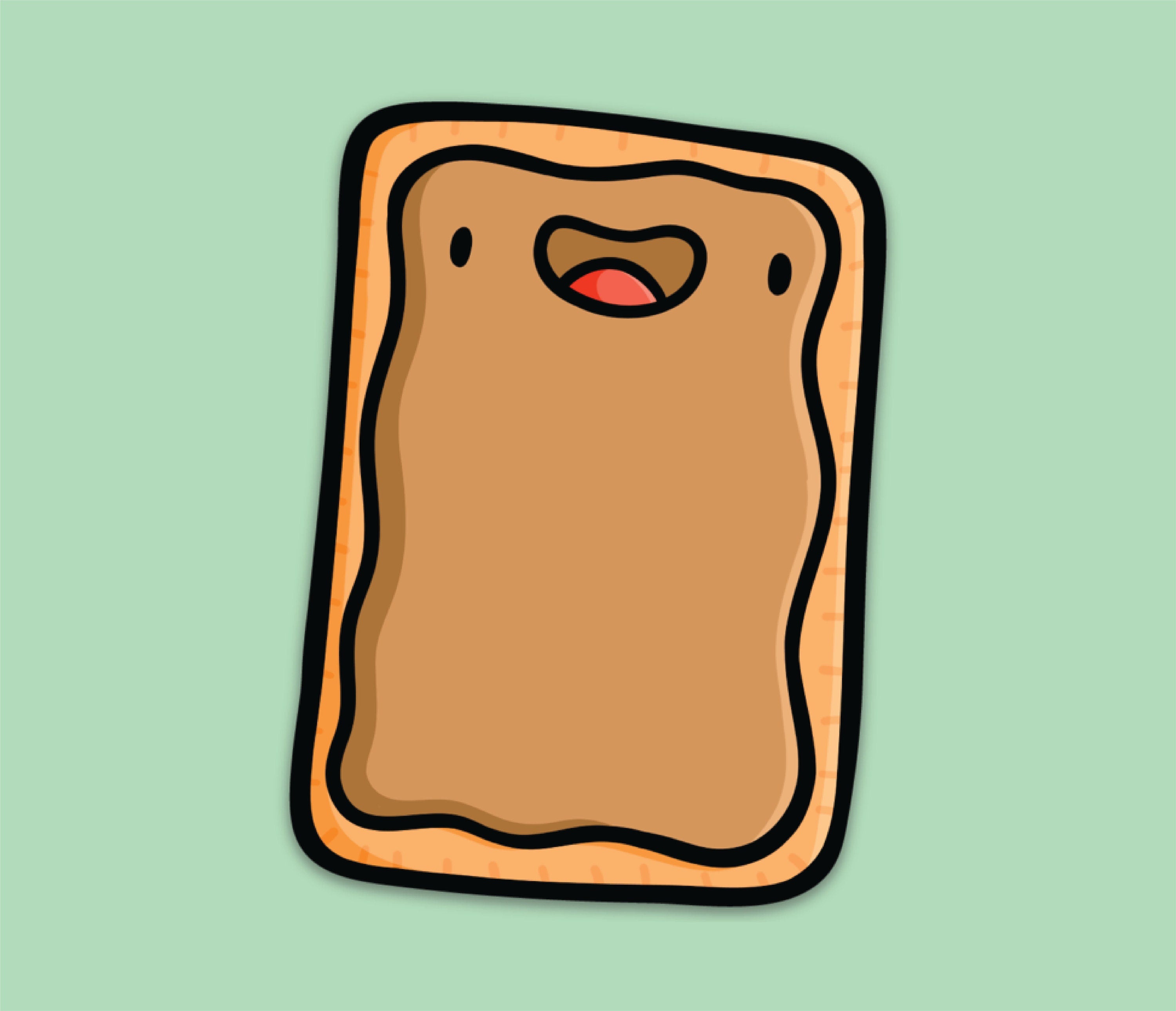 Toaster Pastry Sticker (Brown Sugar)