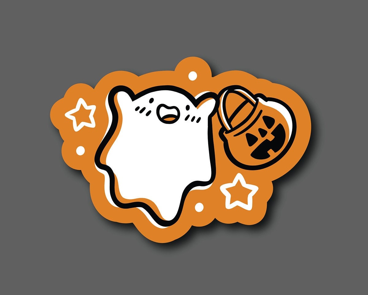 Trick or Treat Ghost Sticker