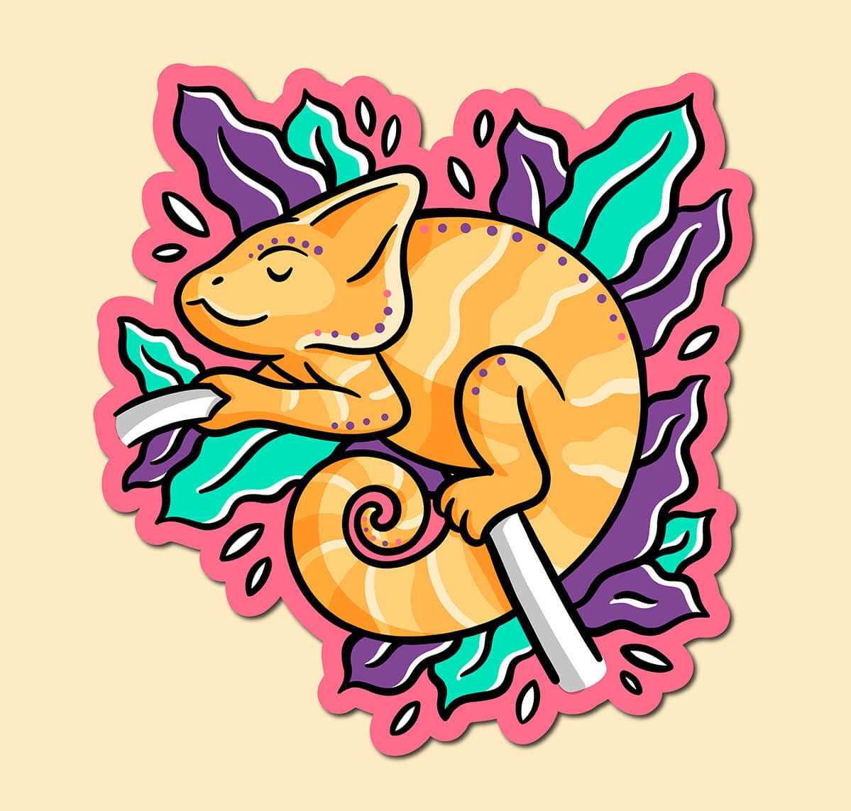 Chameleon Sticker