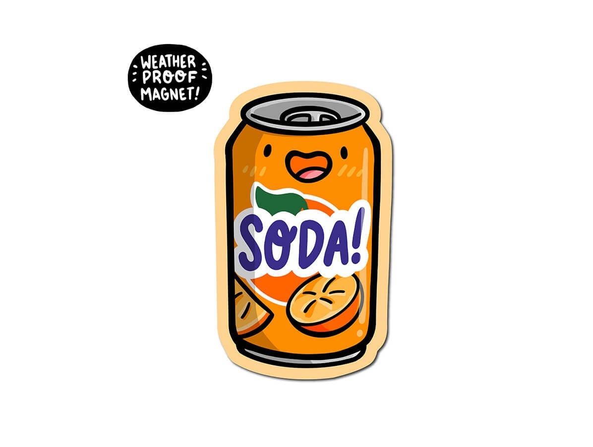 Orange Soda Magnet
