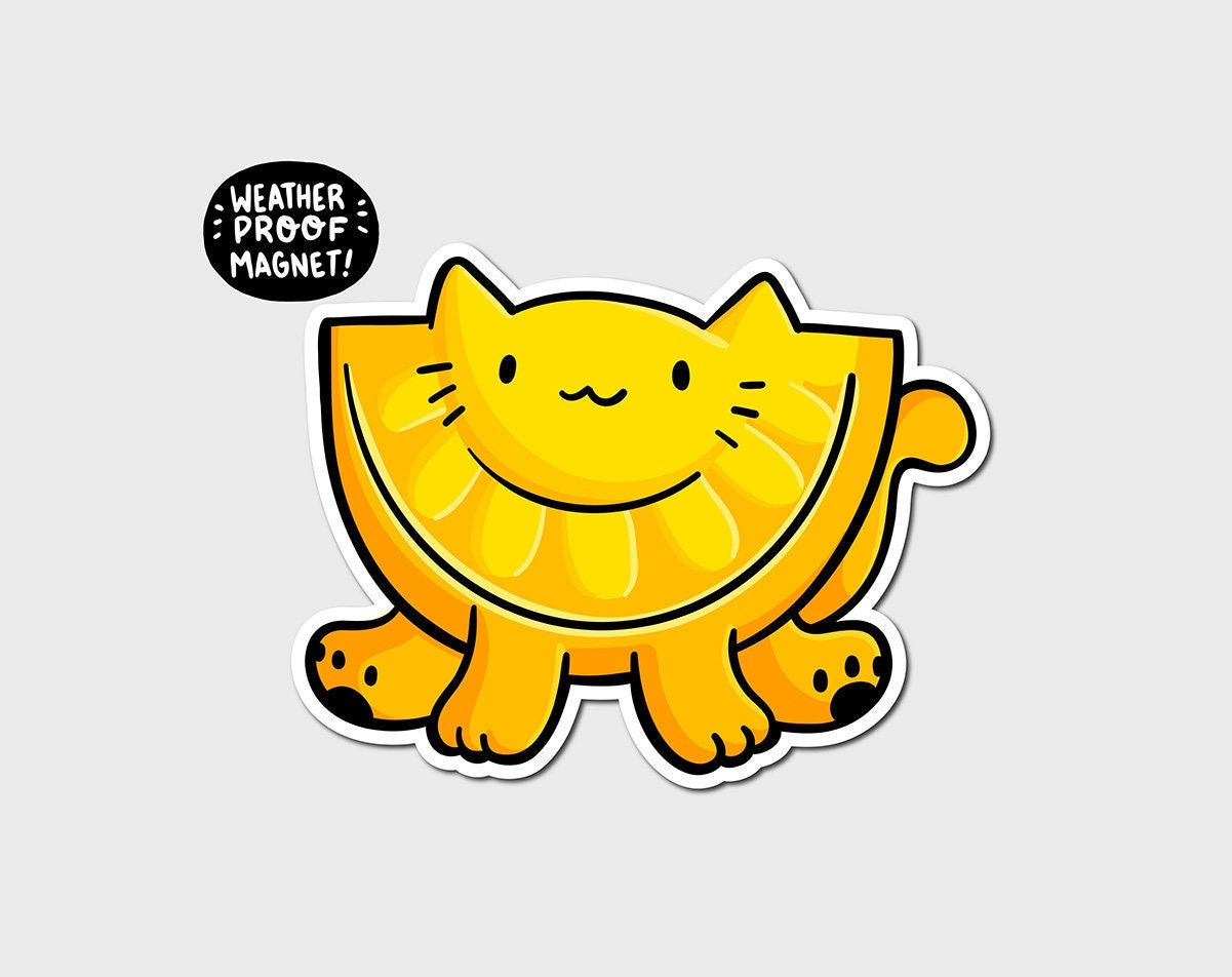 Lemon Cat Magnet