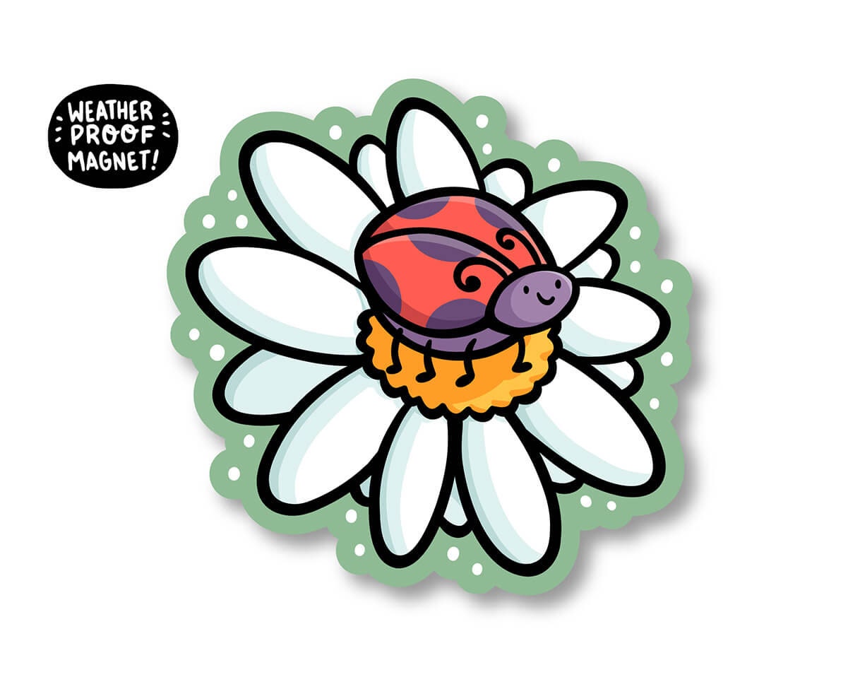 Daisy Ladybug Magnet