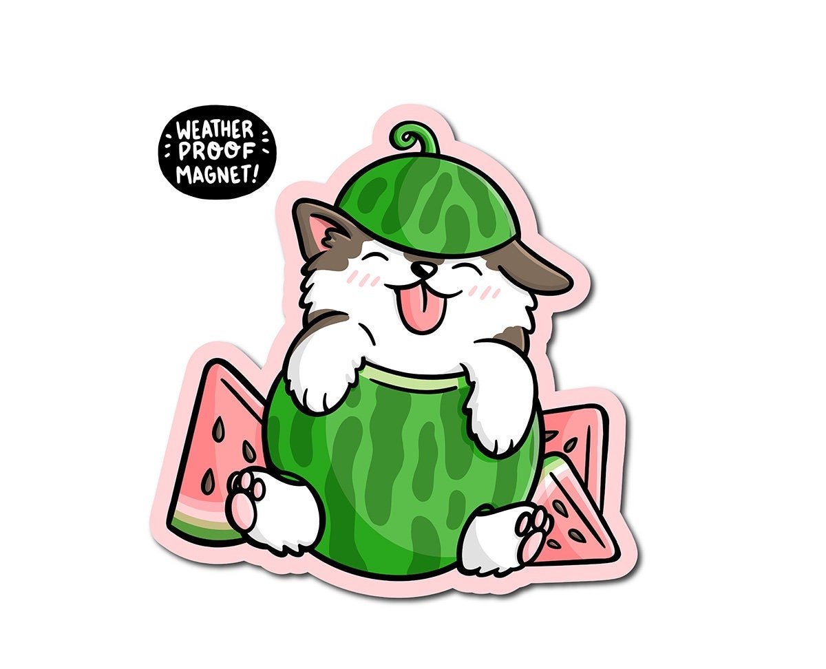 Watermelon Dog Magnet (Discontinued!)