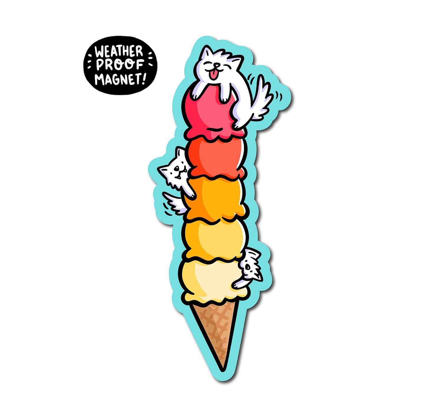 Ice Cream Dogs Magnet