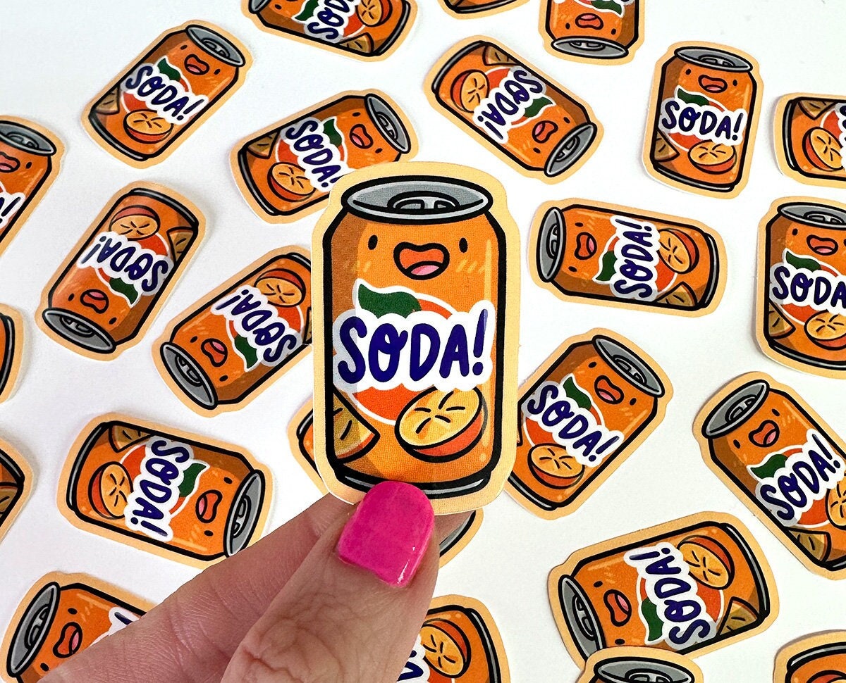 Orange Soda Mini Sticker