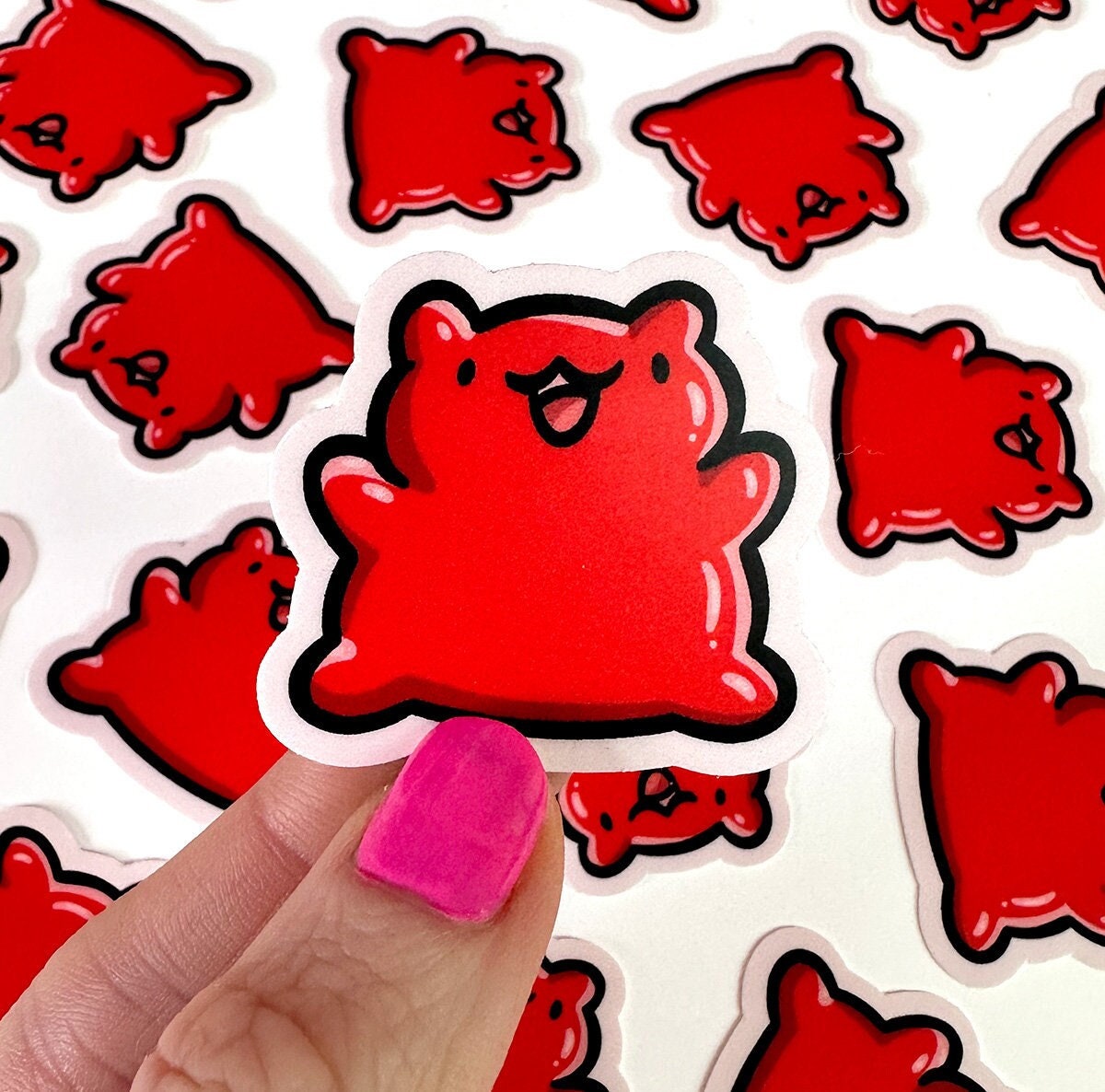 Red Gummy Bear Mini Sticker