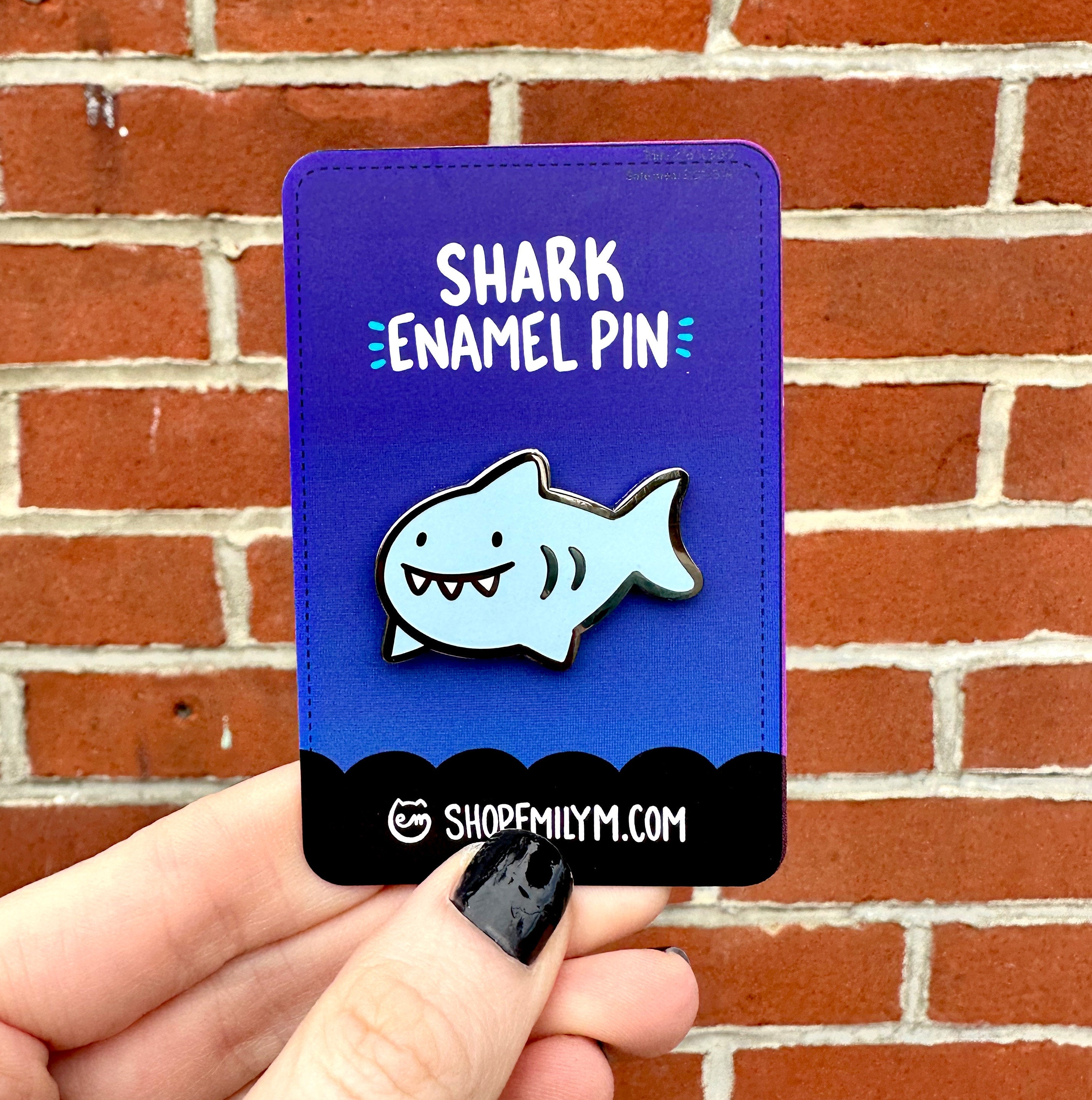 Shark Enamel Pin