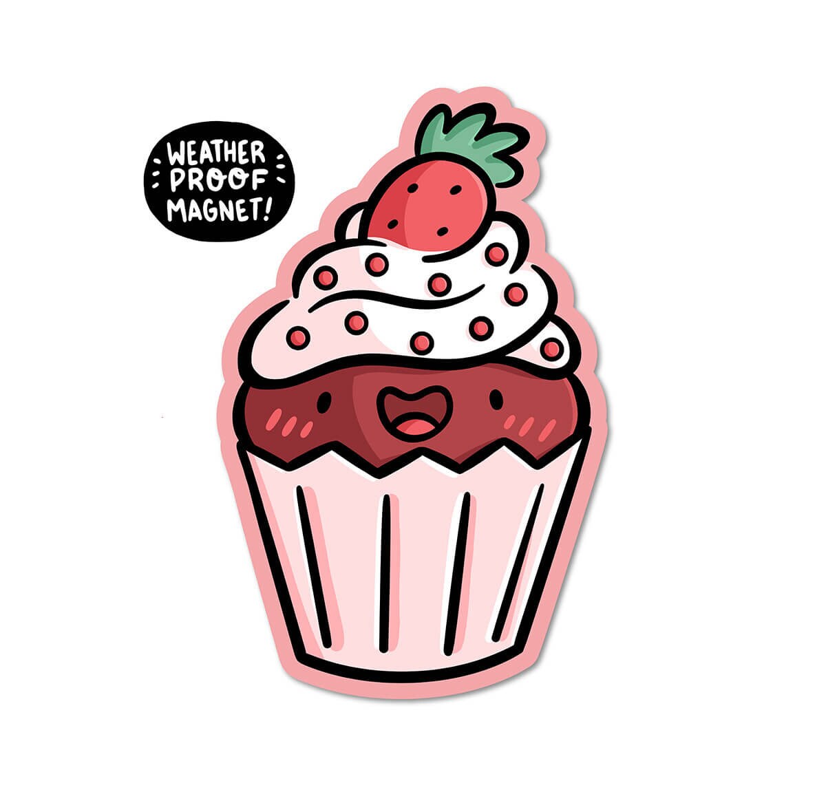 Red Velvet Cupcake Magnet