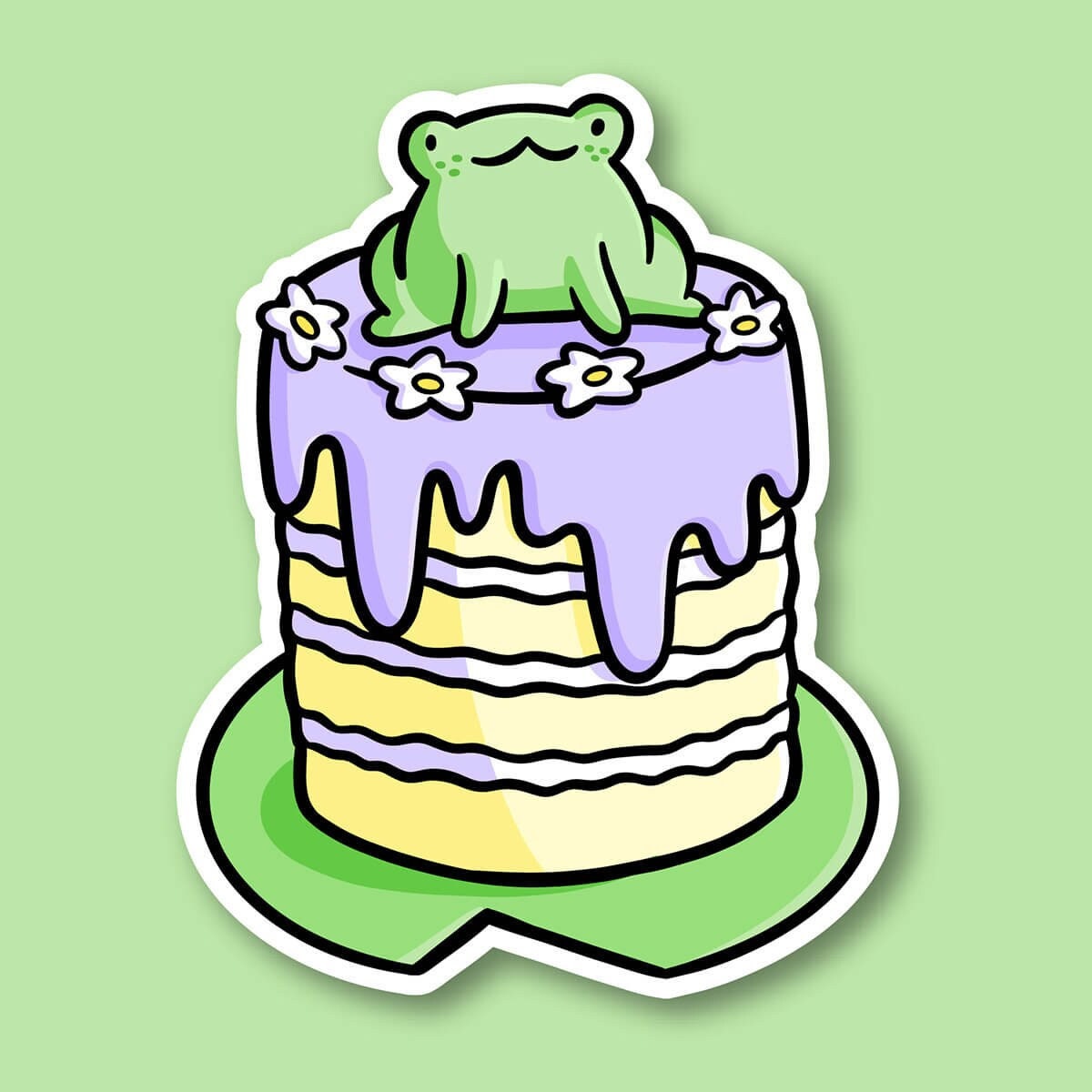 Frog Cake Sticker