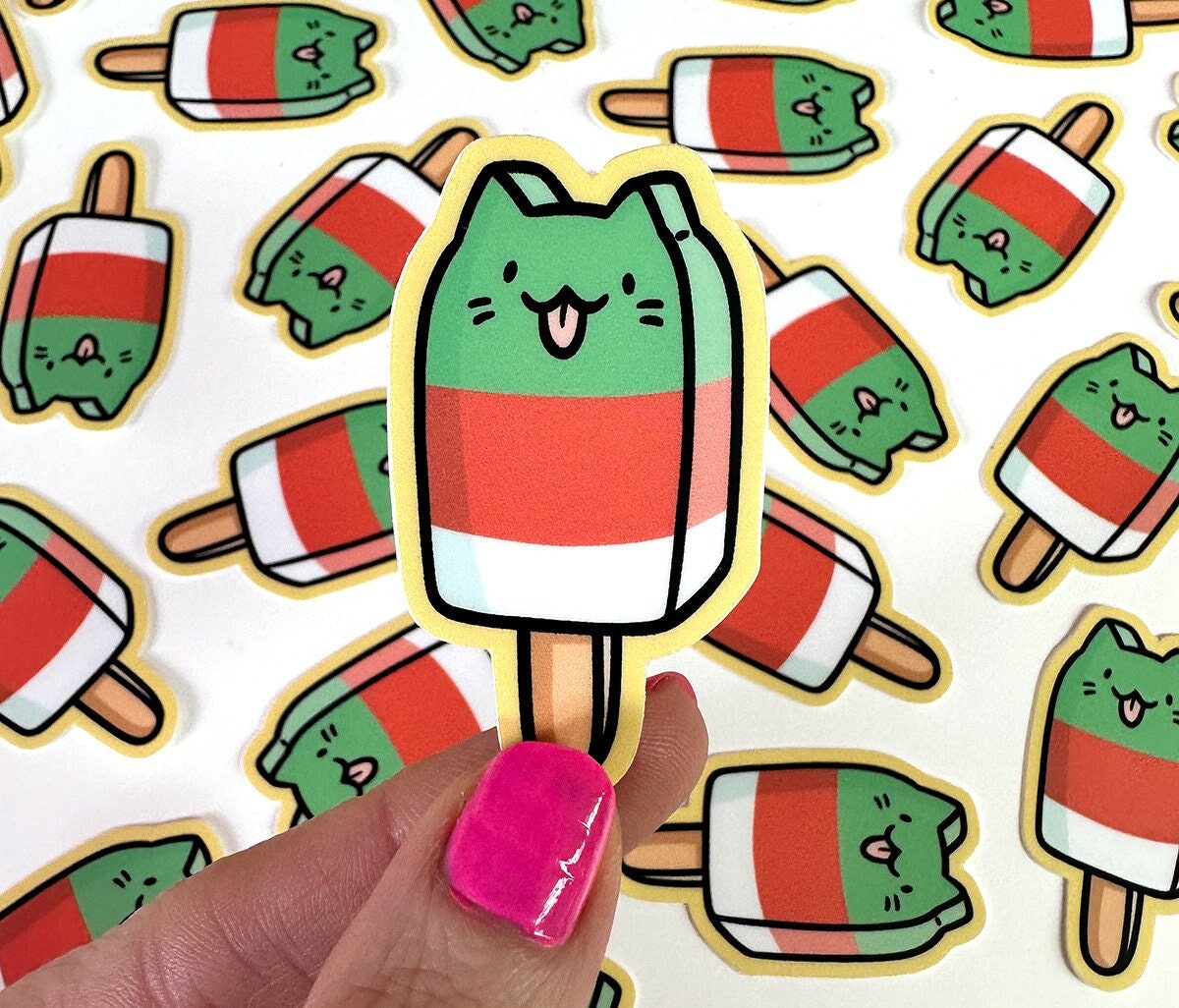 Popsicle Cat Mini Sticker