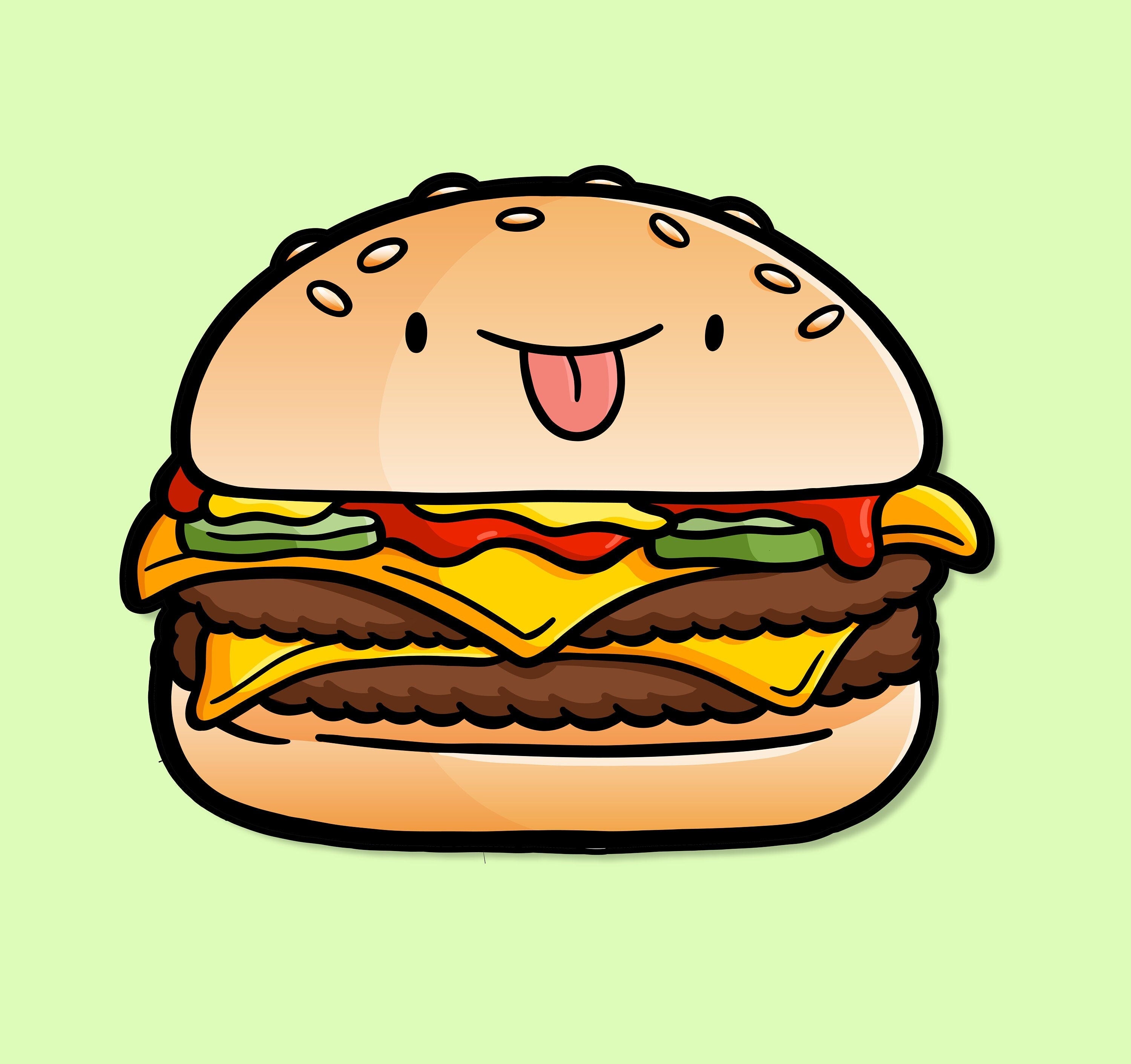 Cheeseburger Sticker