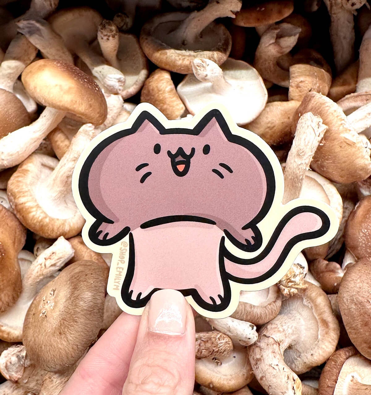 Mushroom Cat Sticker