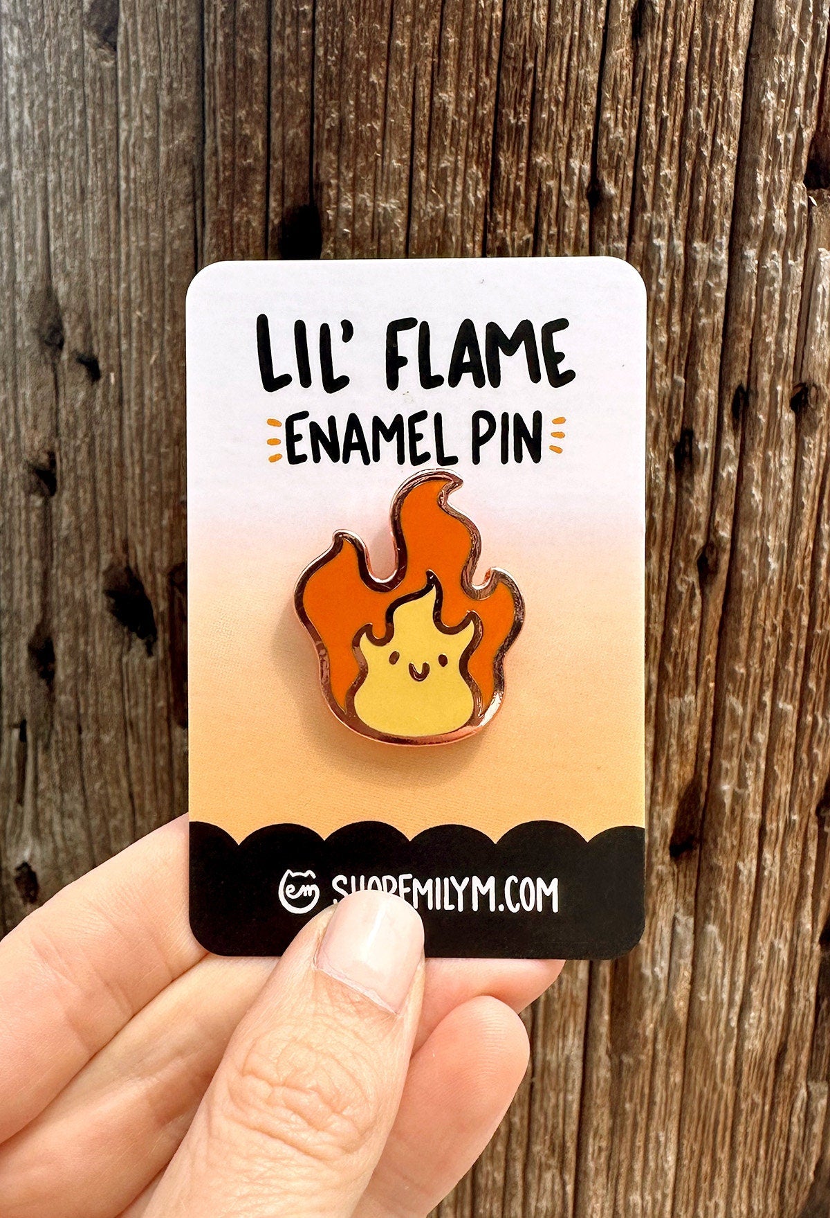 Flame Enamel Pin