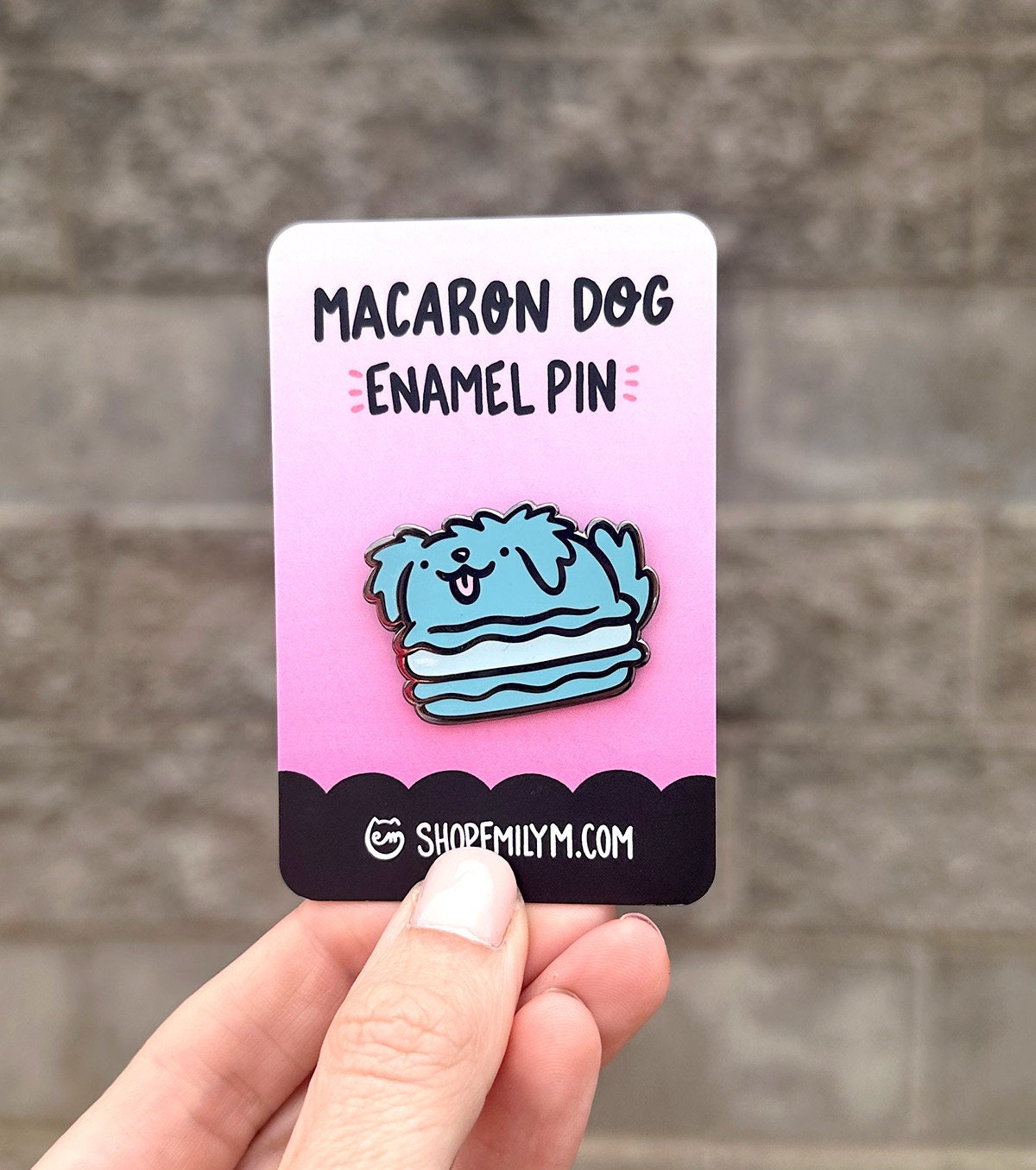 Macaron Dog Enamel Pin