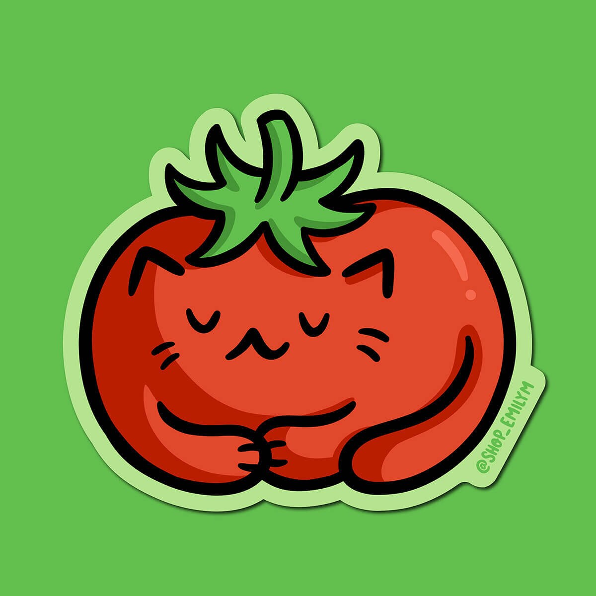 Tomato Cat Sticker