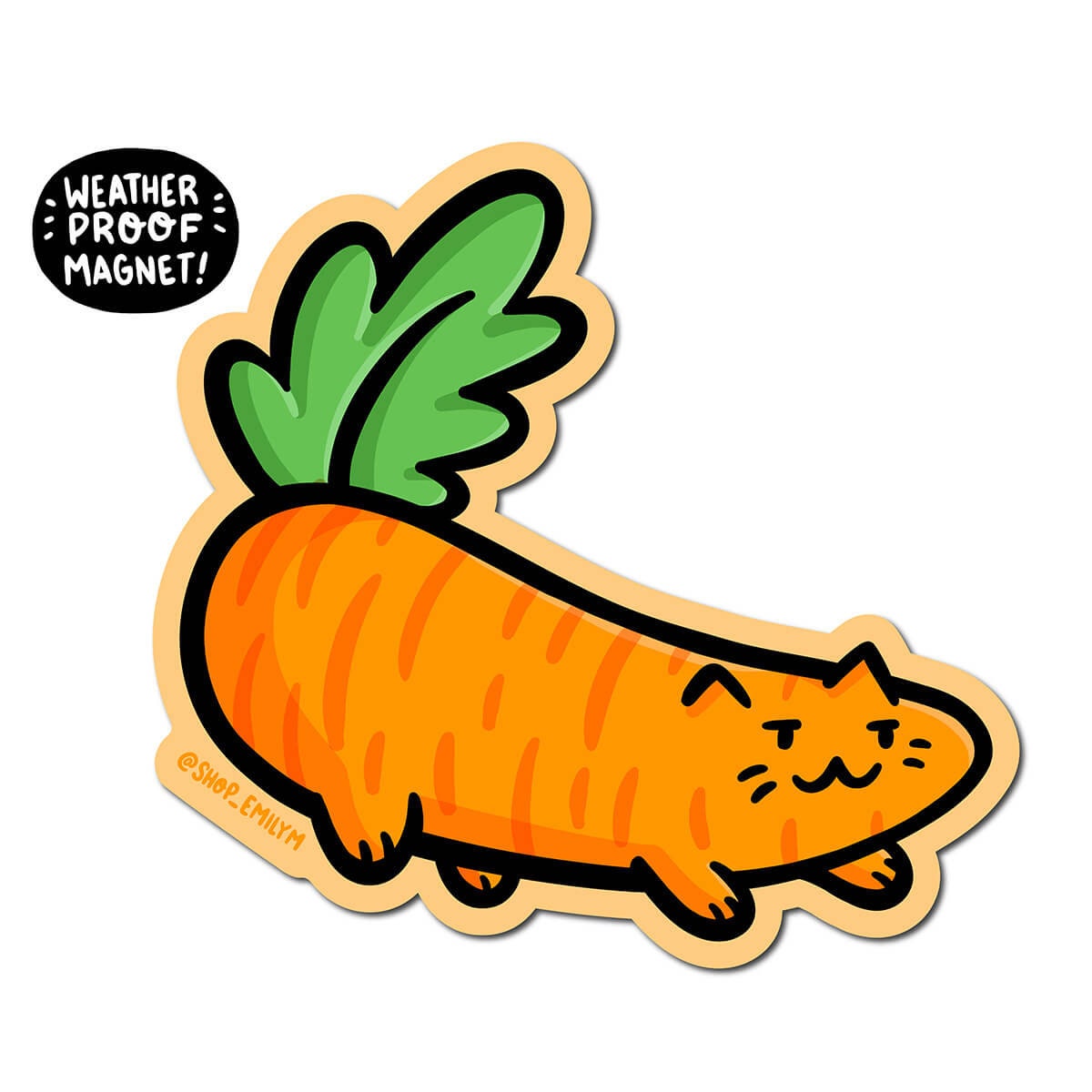 Carrot Cat Magnet