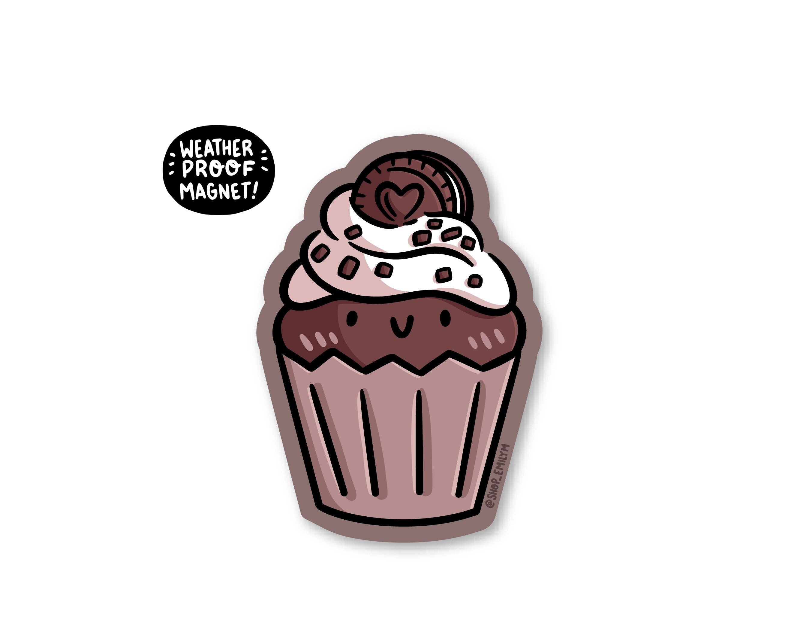 Chocolate Cookie Cupcake Magnet
