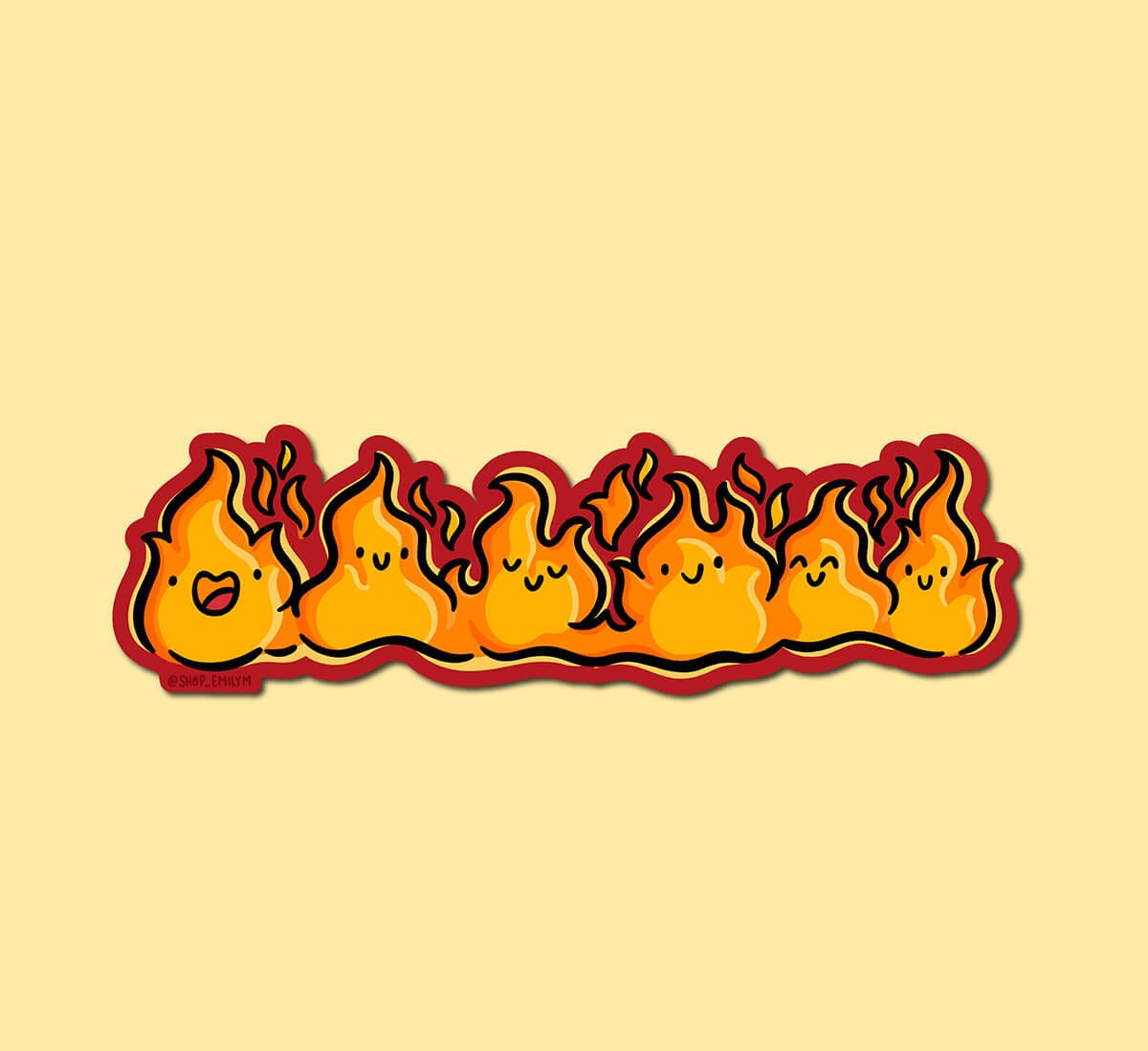 Flame Friends Sticker