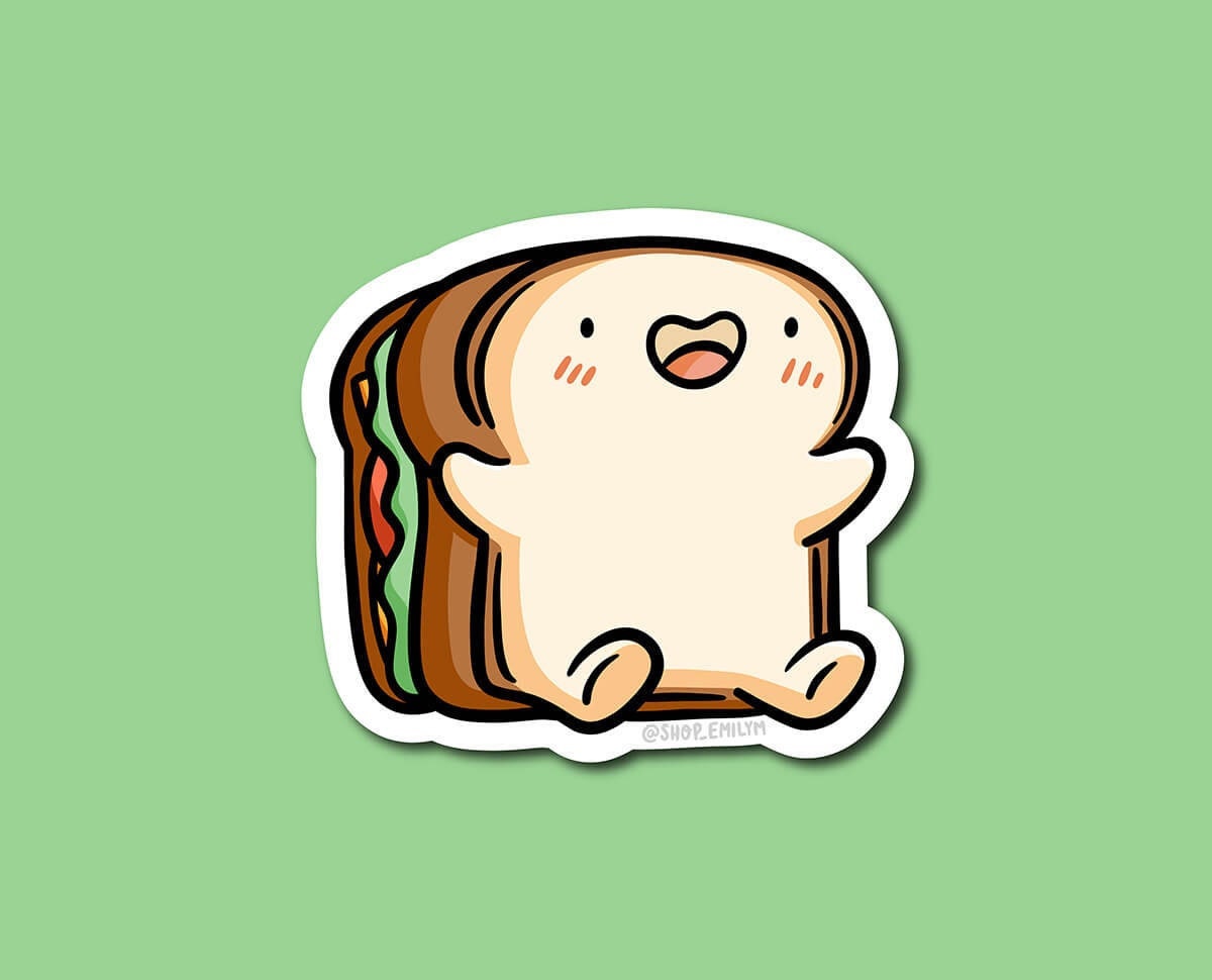 Sandwich Dude Sticker