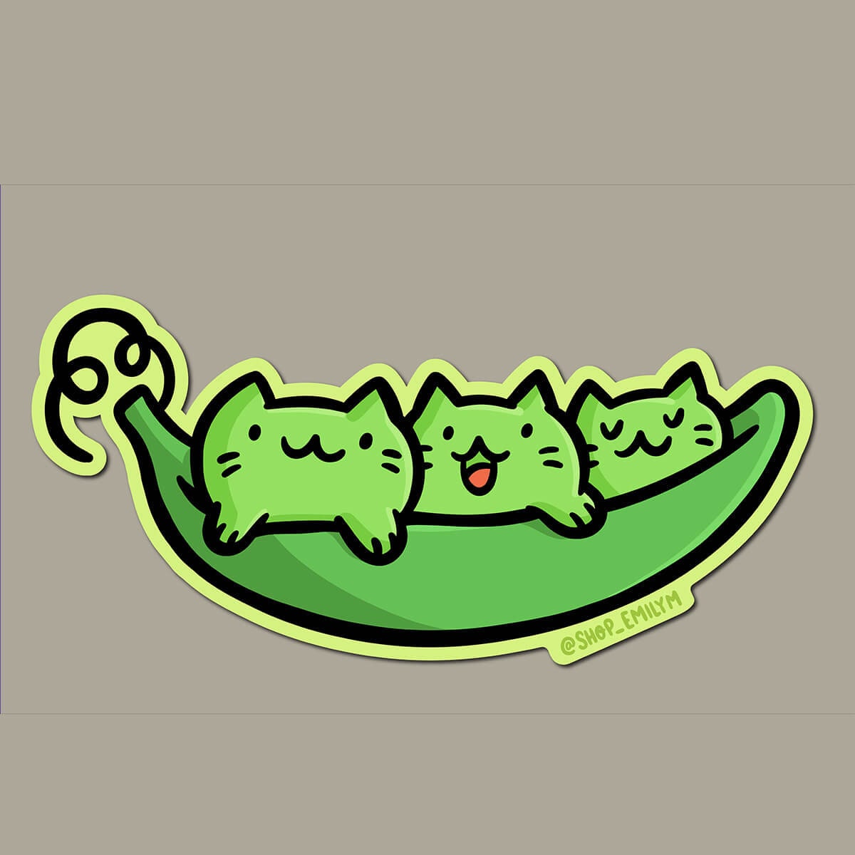 Peas Cat Magnet