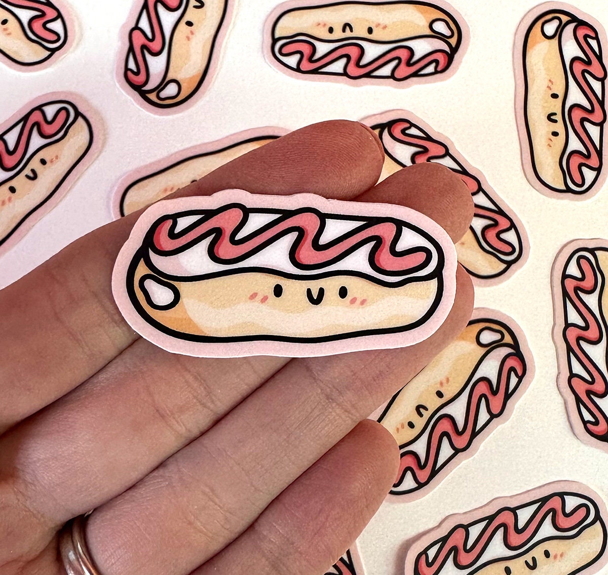 Long John Donut Mini Sticker