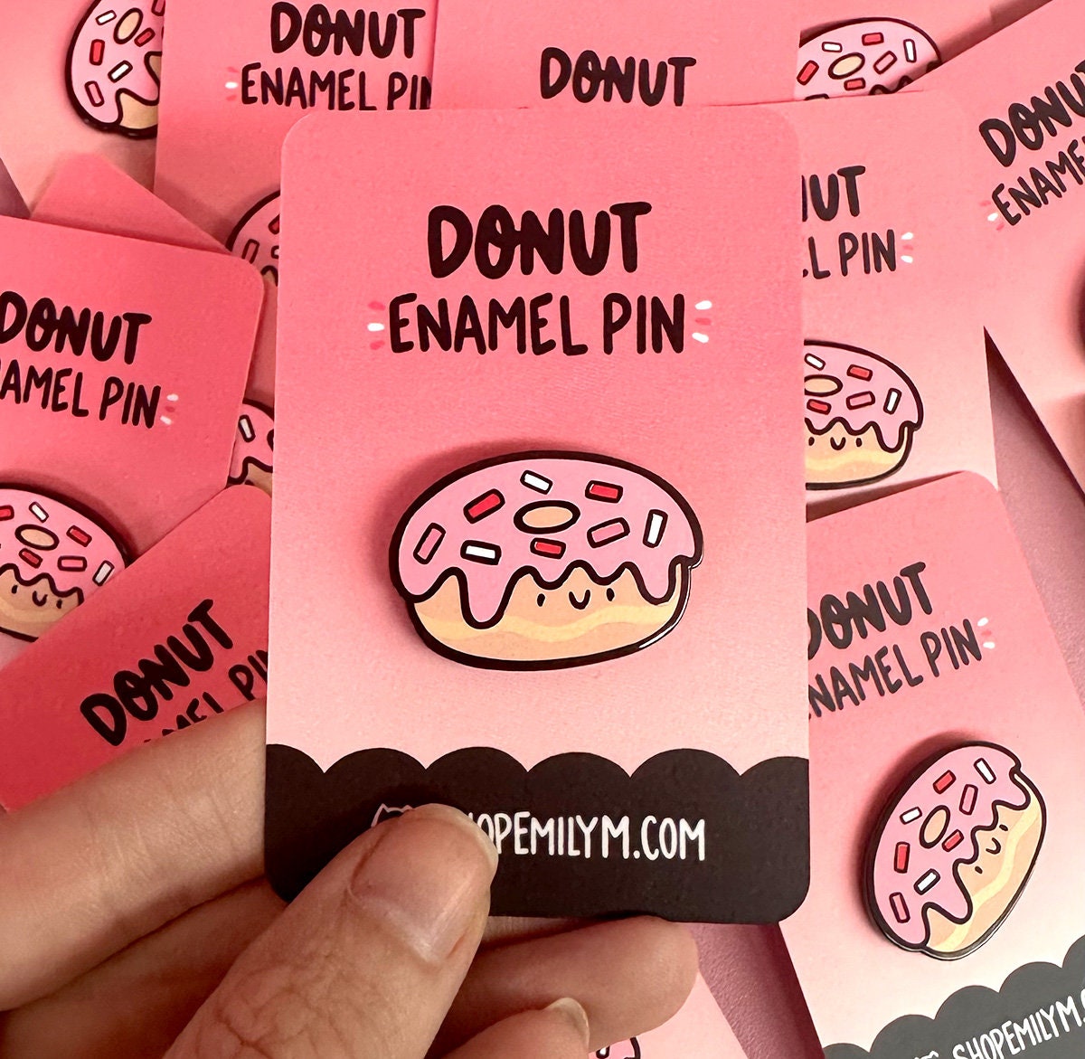 Pink Donut Enamel Pin