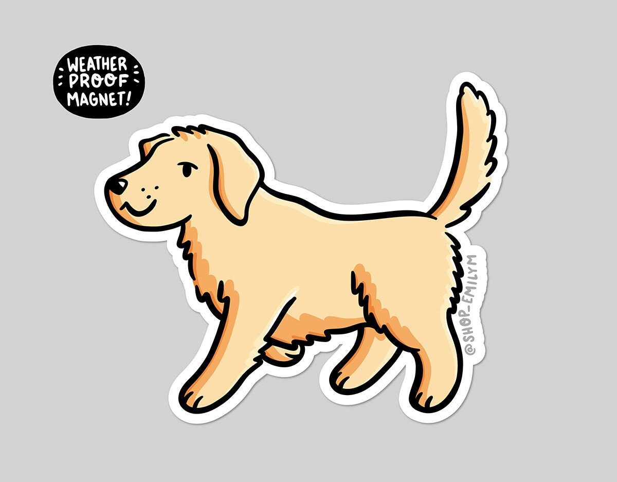 Labrador Retreiver Magnet (Yellow)