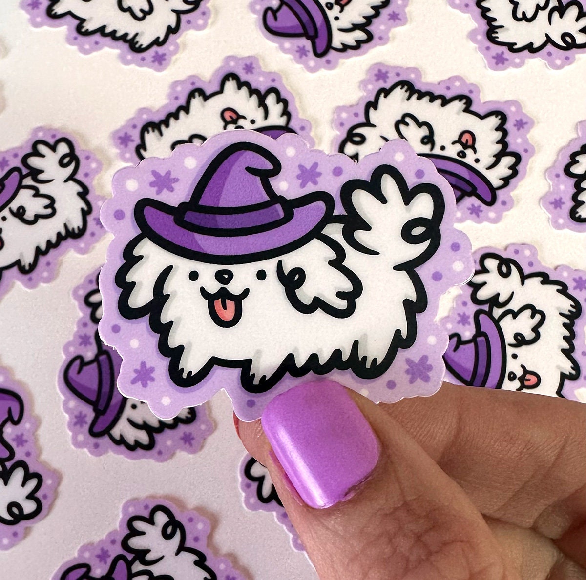 Witch Dog Mini Sticker